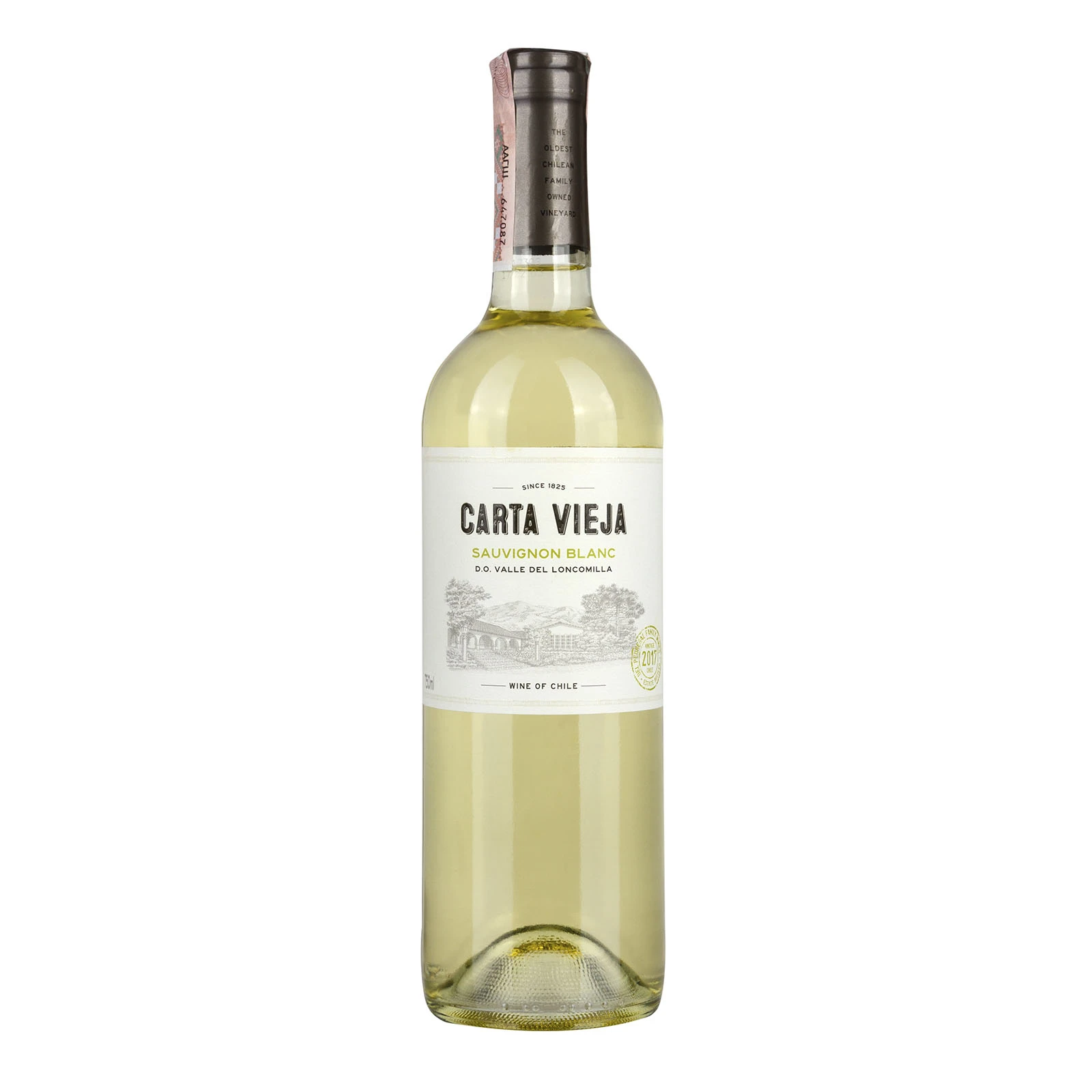 Вино Carta Vieja Sauvignon Blanc біле сухе 12% 0.75л Фото №:1