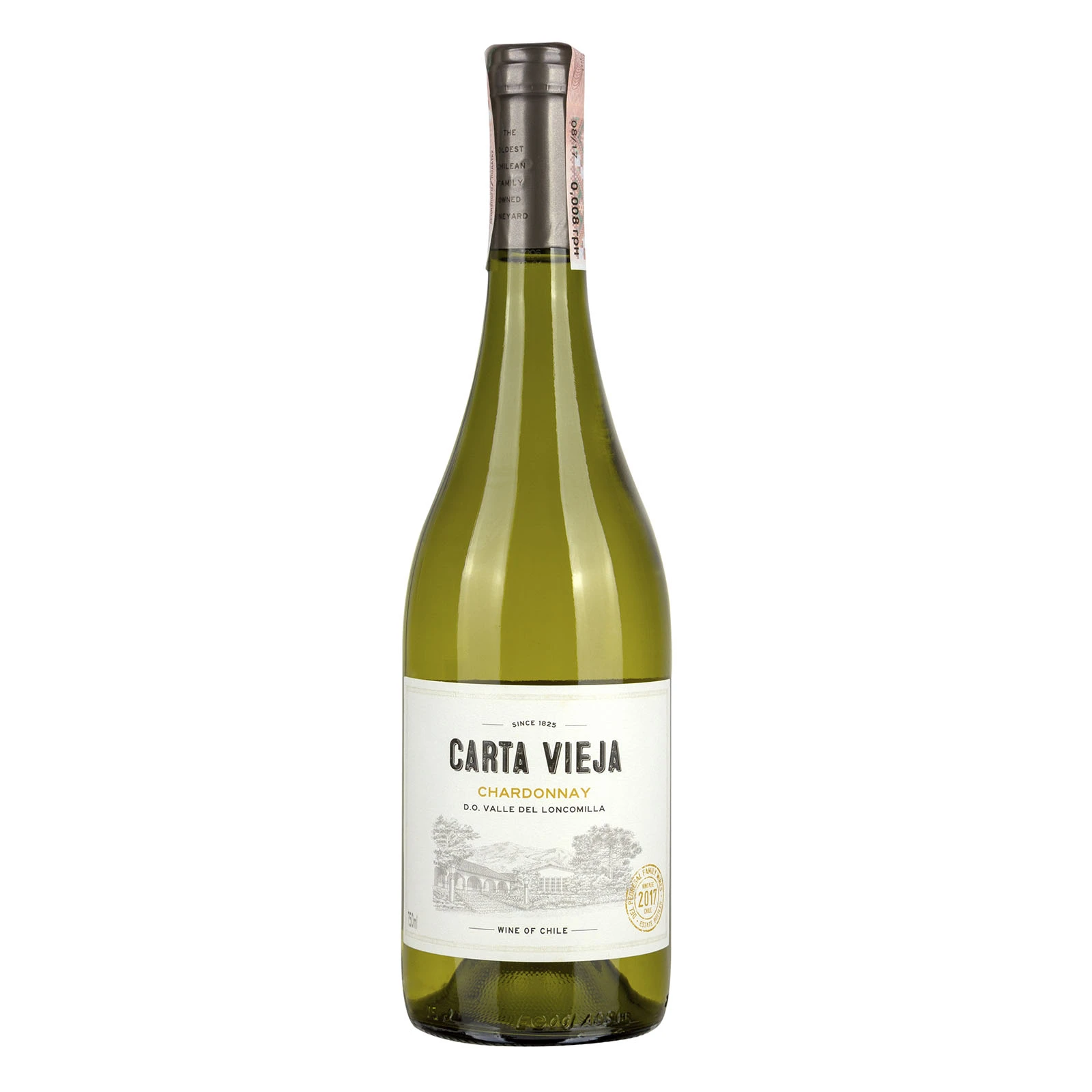 Вино Carta Vieja Chardonnay біле сухе 13% 0.75л Фото №:1