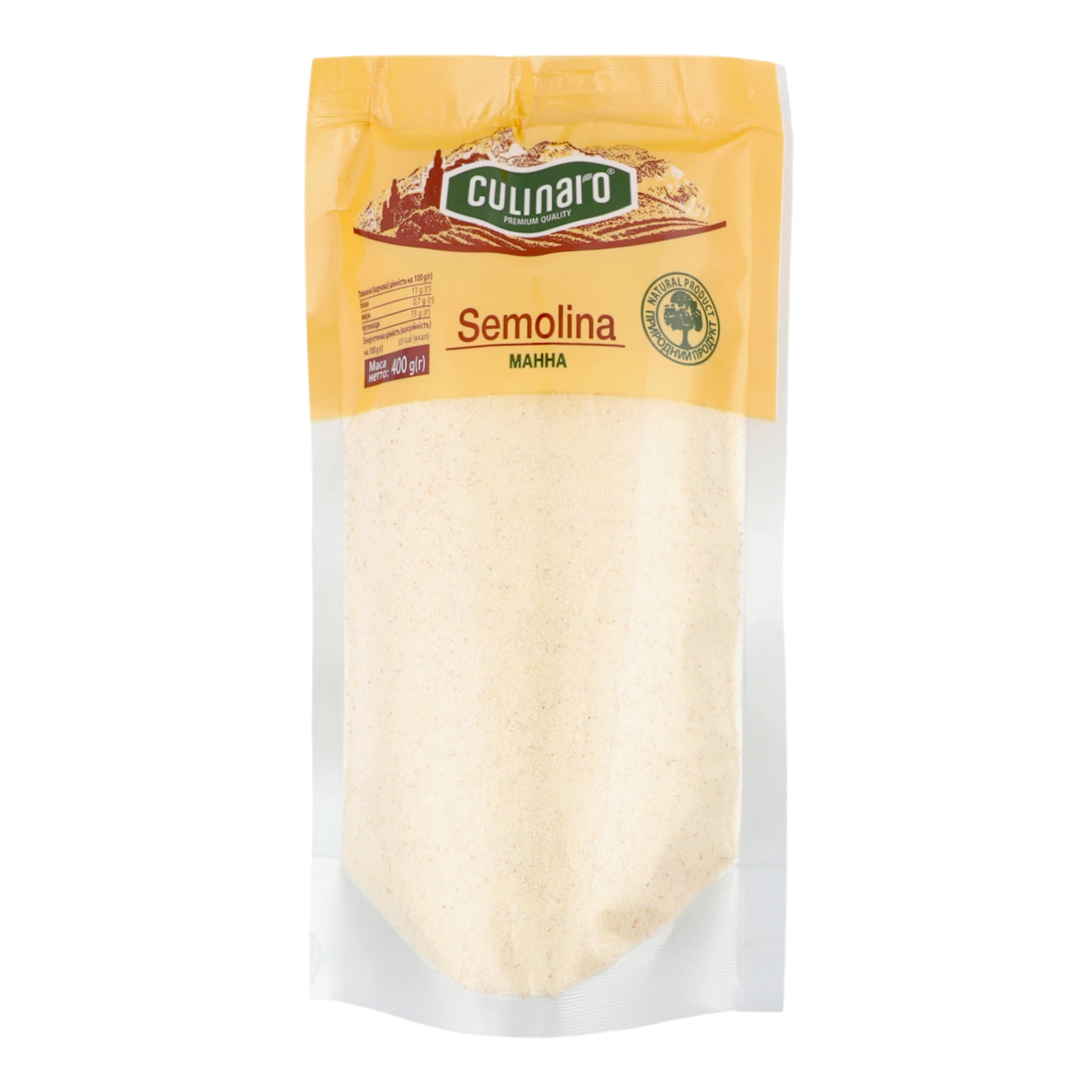 Крупа манна Culinaro Semolina 400г Фото №:1