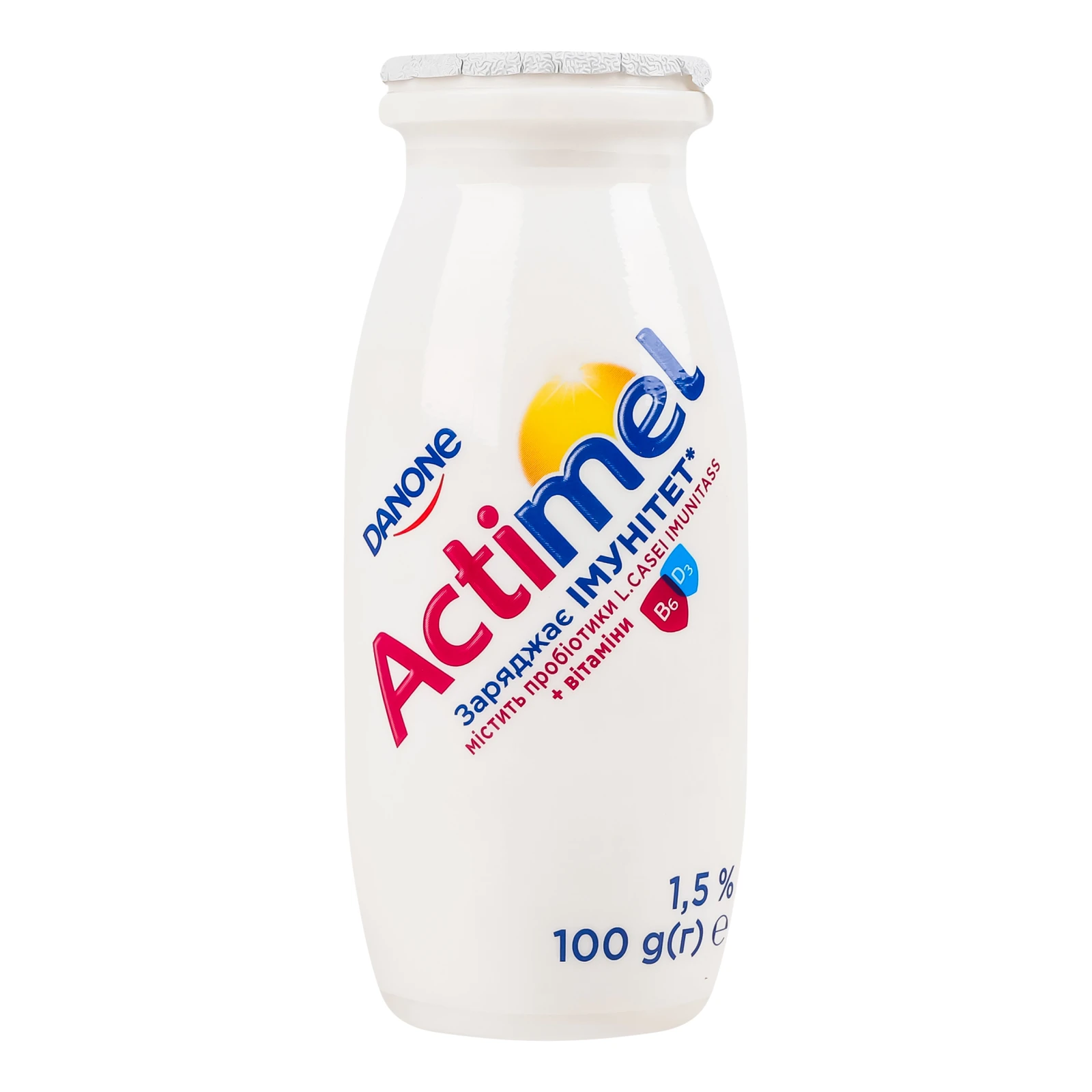 Продукт кисломолочний Actimel солодкий 1.5% 100г Фото навігації №:1
