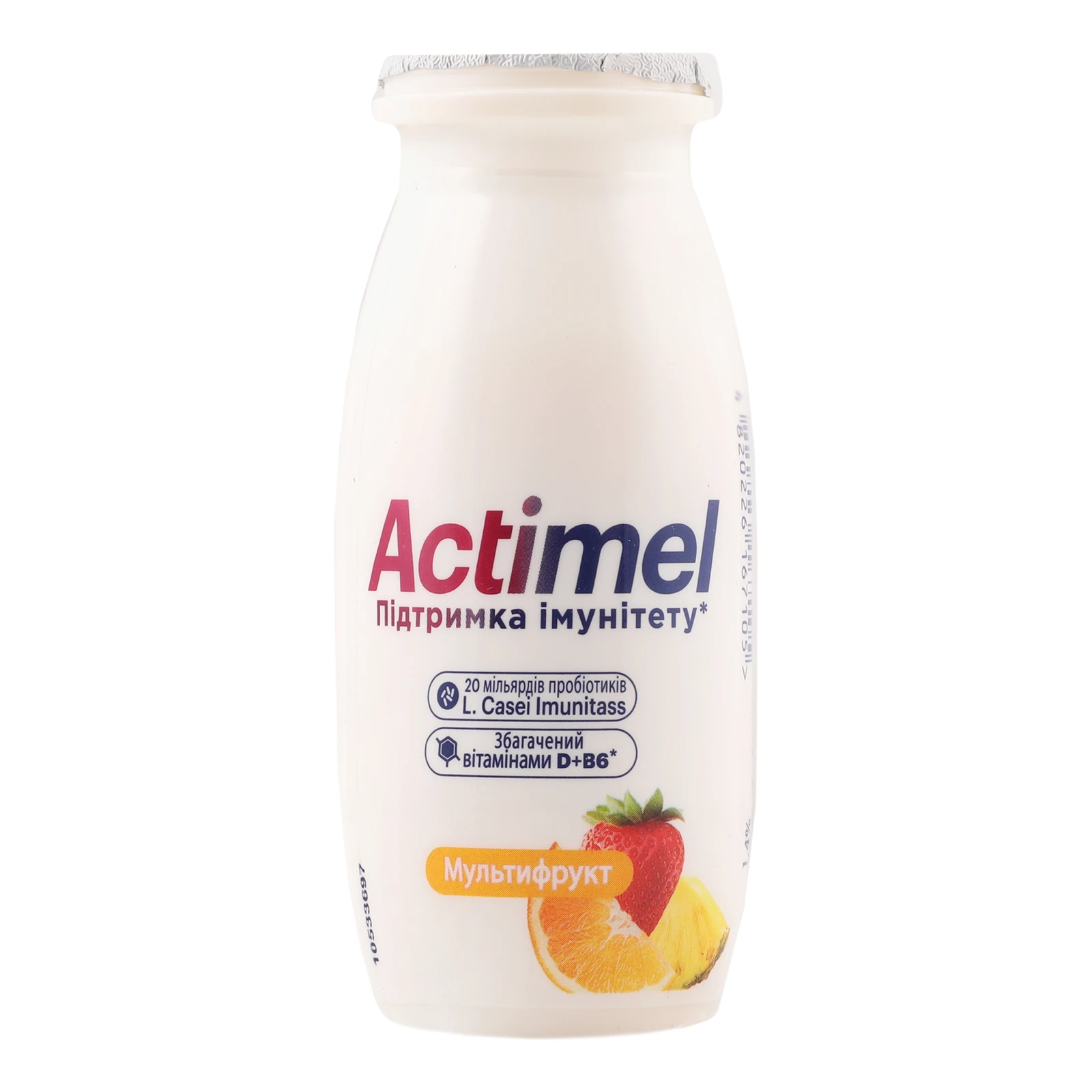 Продукт кисломолочний Actimel Мультифрукт 1.4% 100г