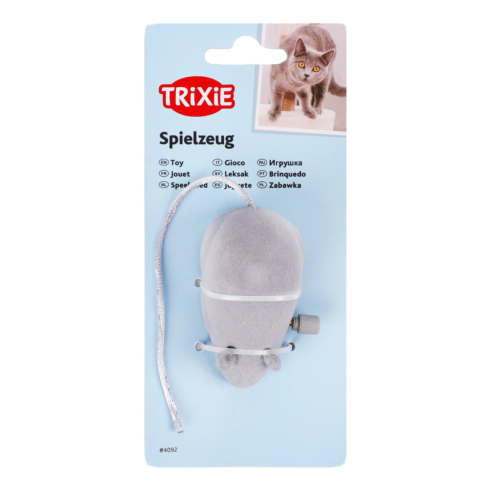 Миша заводна №4092 Trixie 1шт Фото №:1