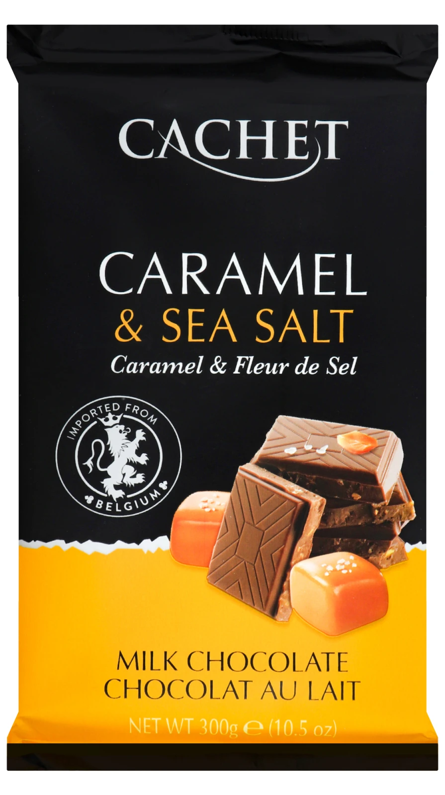 Шоколад Cachet 300г карамель Caramel & Sea Salt Фото №:1