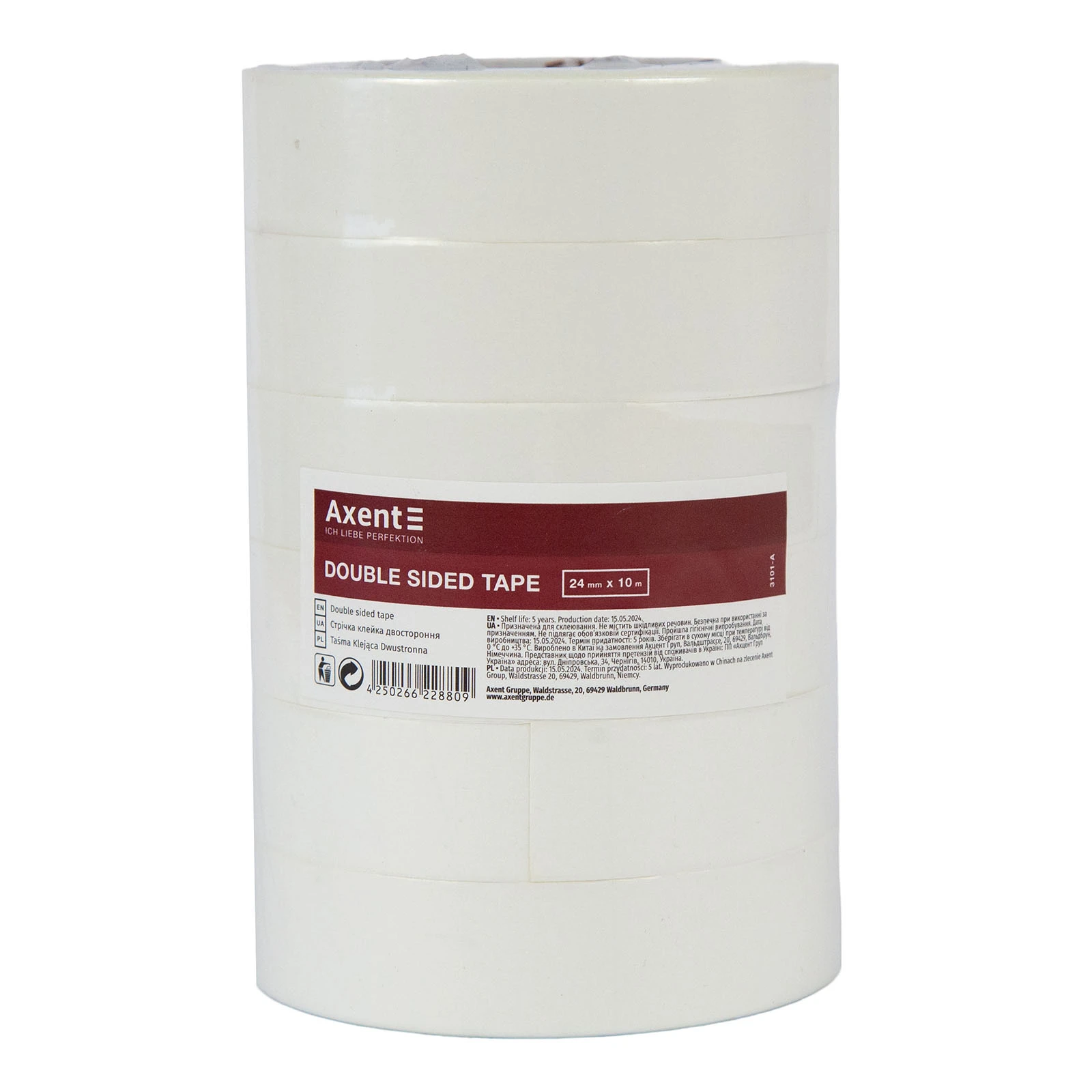 Стрічка Axent 2410м клейка двостороння Фото №:2
