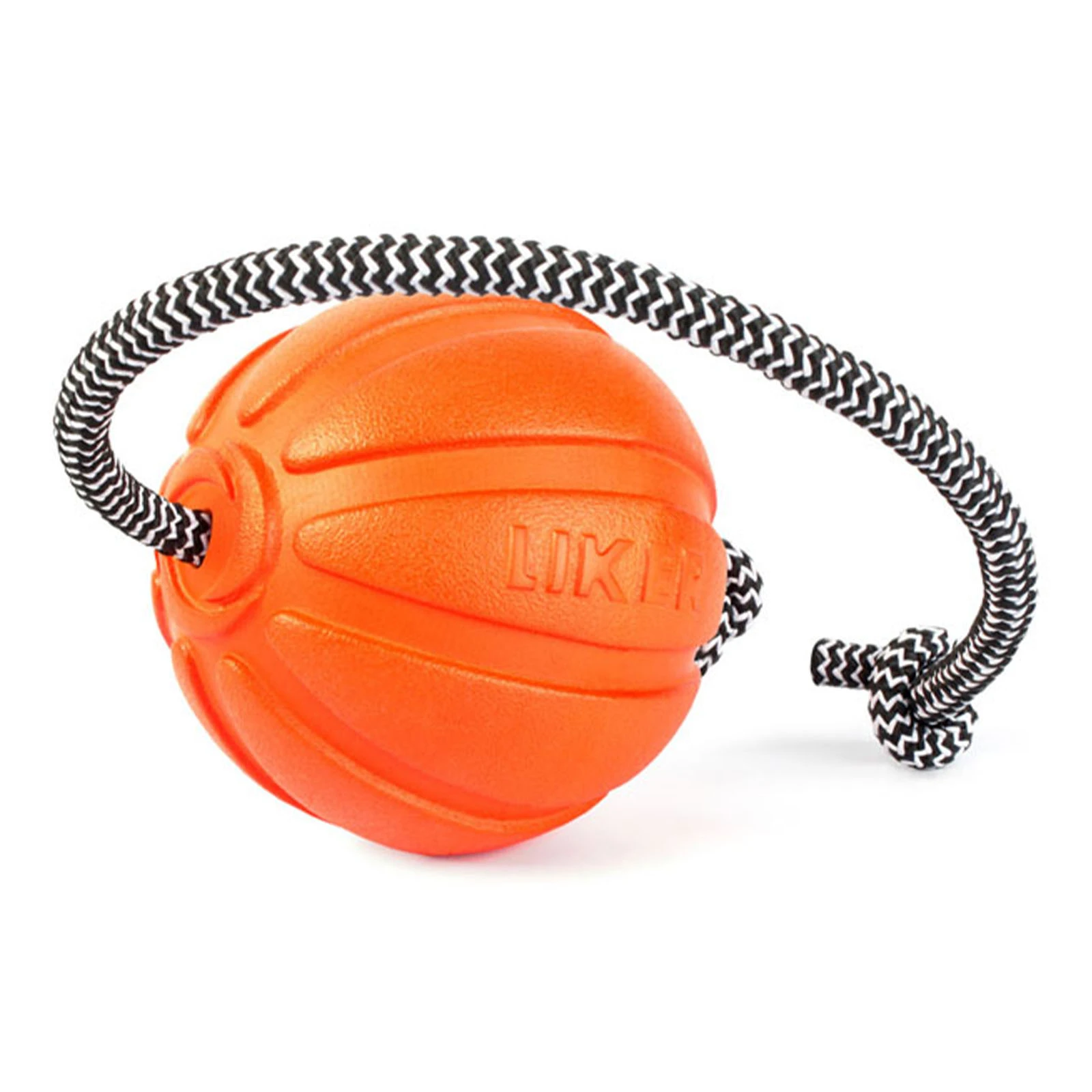 Іграшка для собак Liker Cord м'ячик на шнурі 9см Фото №:1