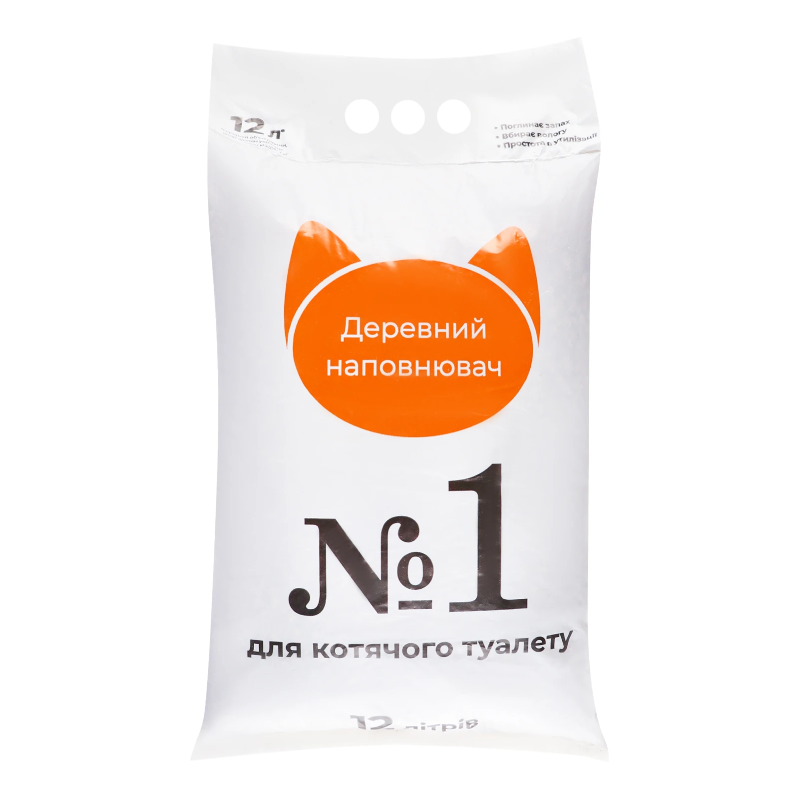 Наповнювач №1 для котячого туалету деревний 3кг Фото №:1