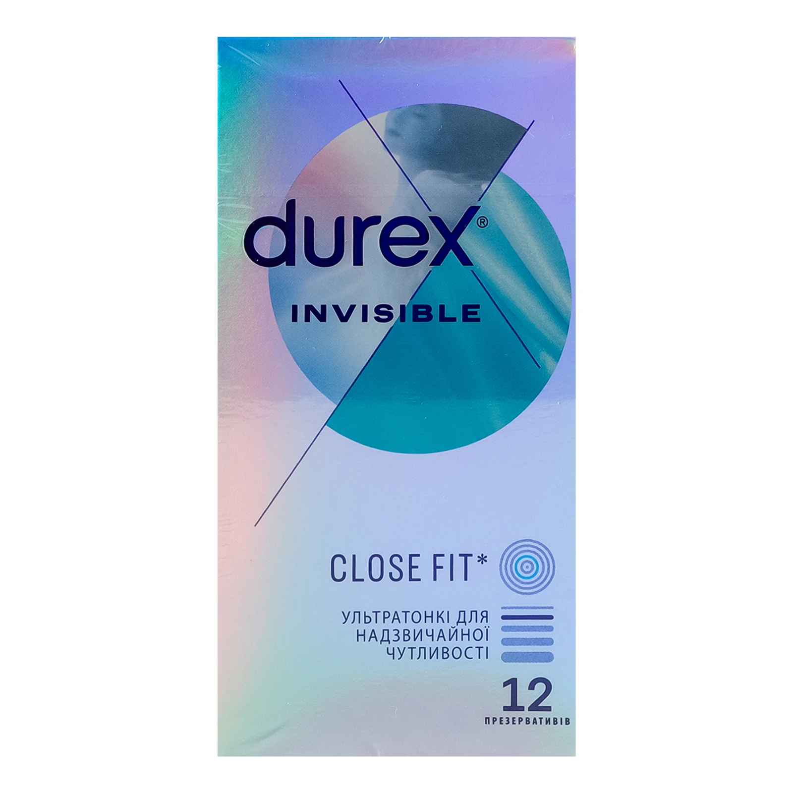 Презервативи Durex Invisible латексні з силіконовою змазкою 12шт/уп Фото навігації №:1