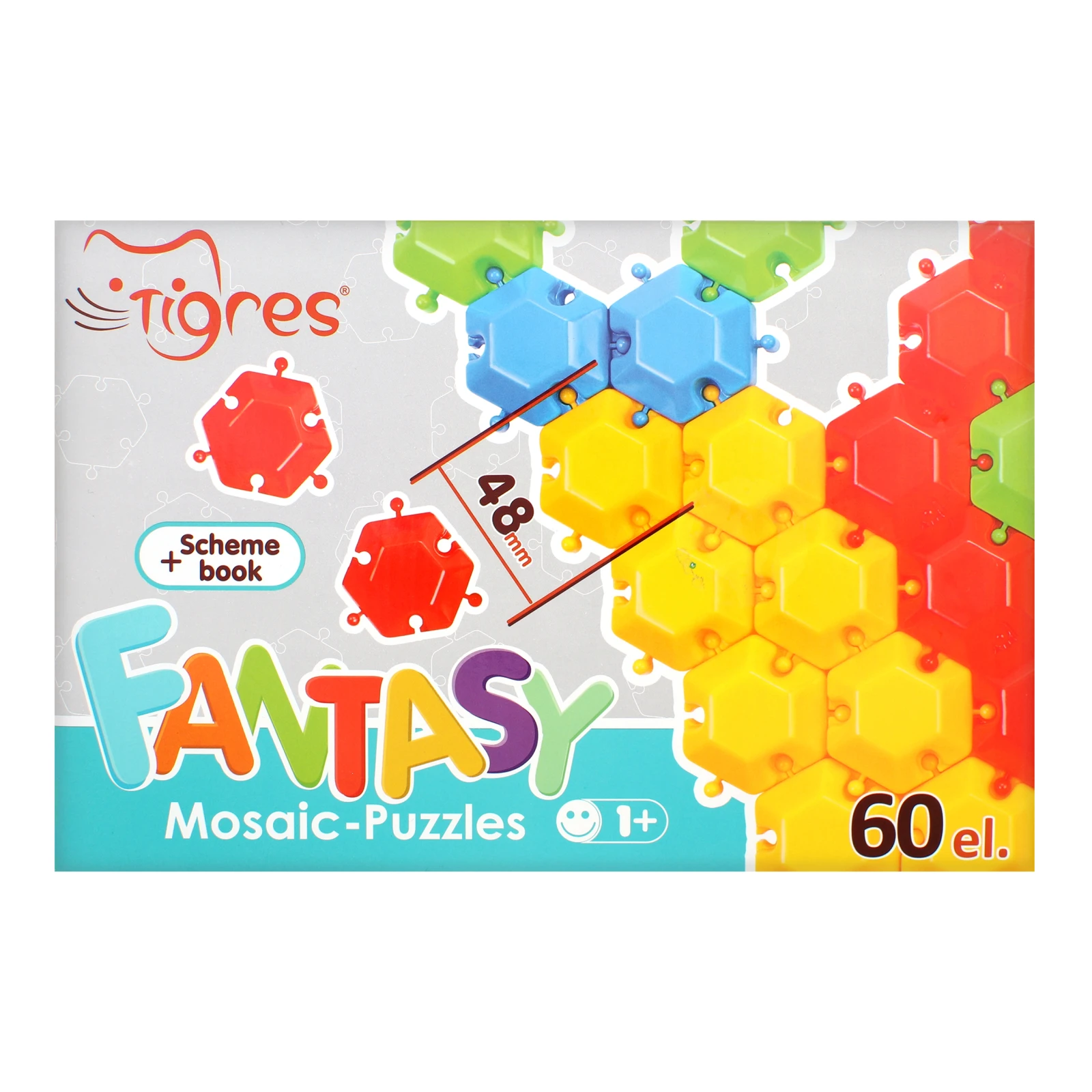 Мозаїка-пазли Tigres Фантазія №39124 для дітей від 12-ти місяців 60ел/уп Фото №:1