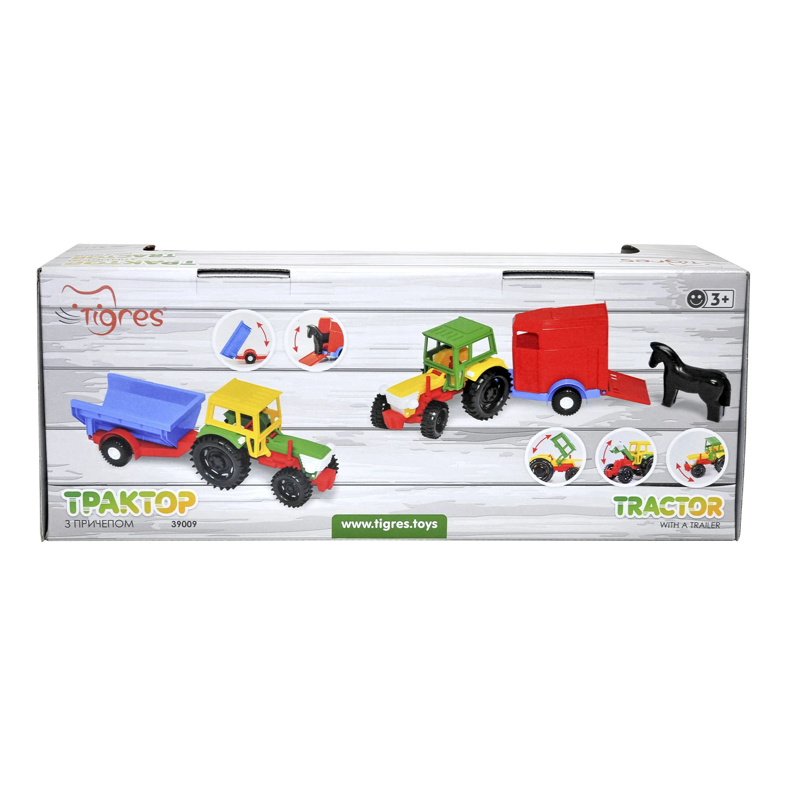Іграшка Tigres Трактор з причепом 39009 Фото №:2