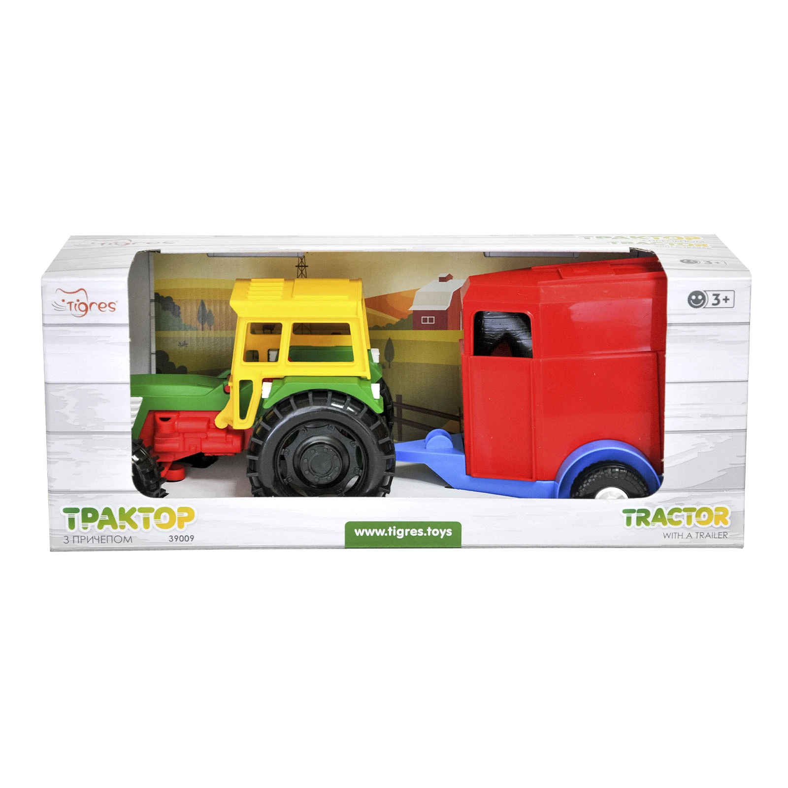 Іграшка Tigres Трактор з причепом 39009 Фото №:1