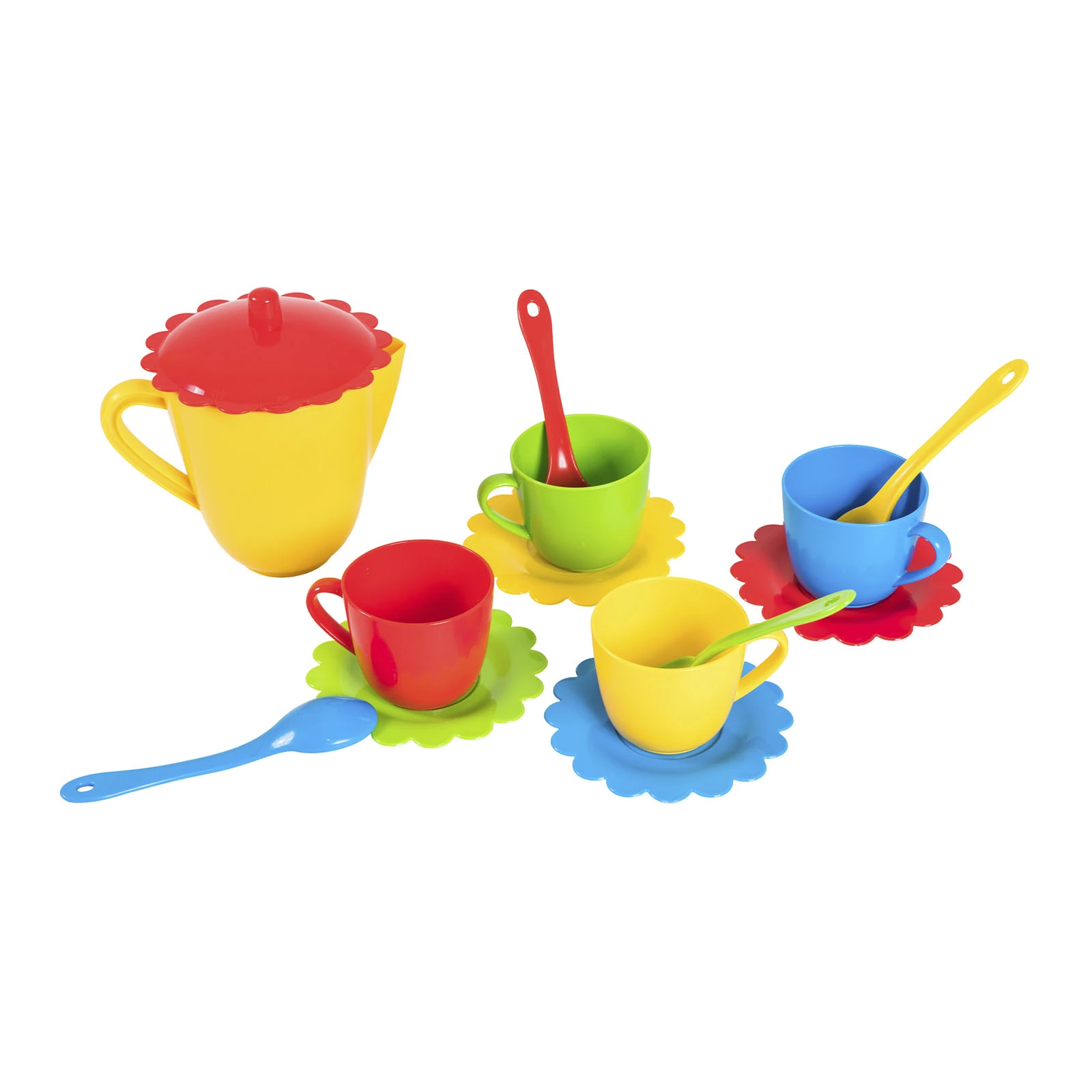 Набір посуду Tigres Ромашка на 4 персони з чайником 39085 Фото №:2