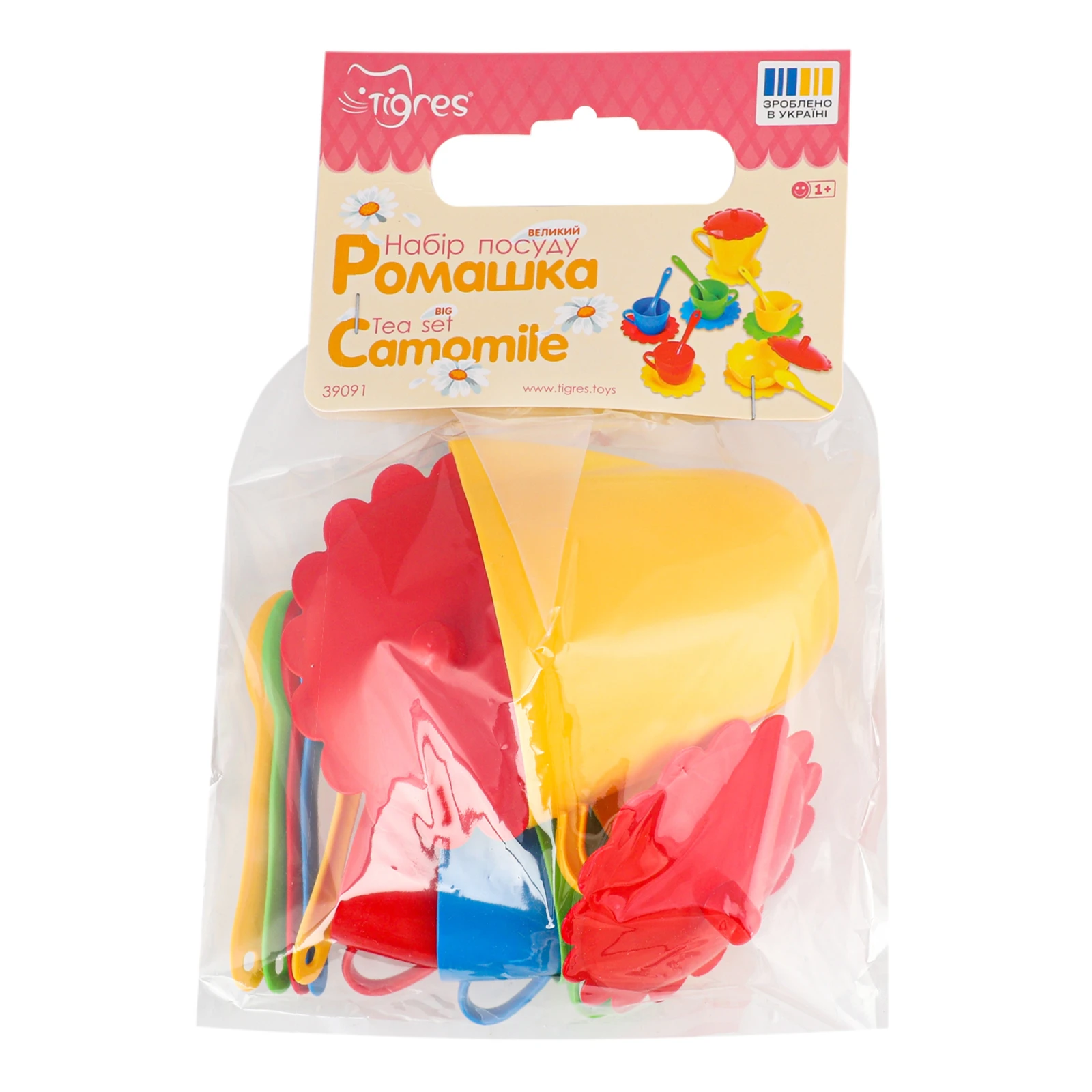 Посуд Ромашка на 4 персони великий 39091 Фото №:1