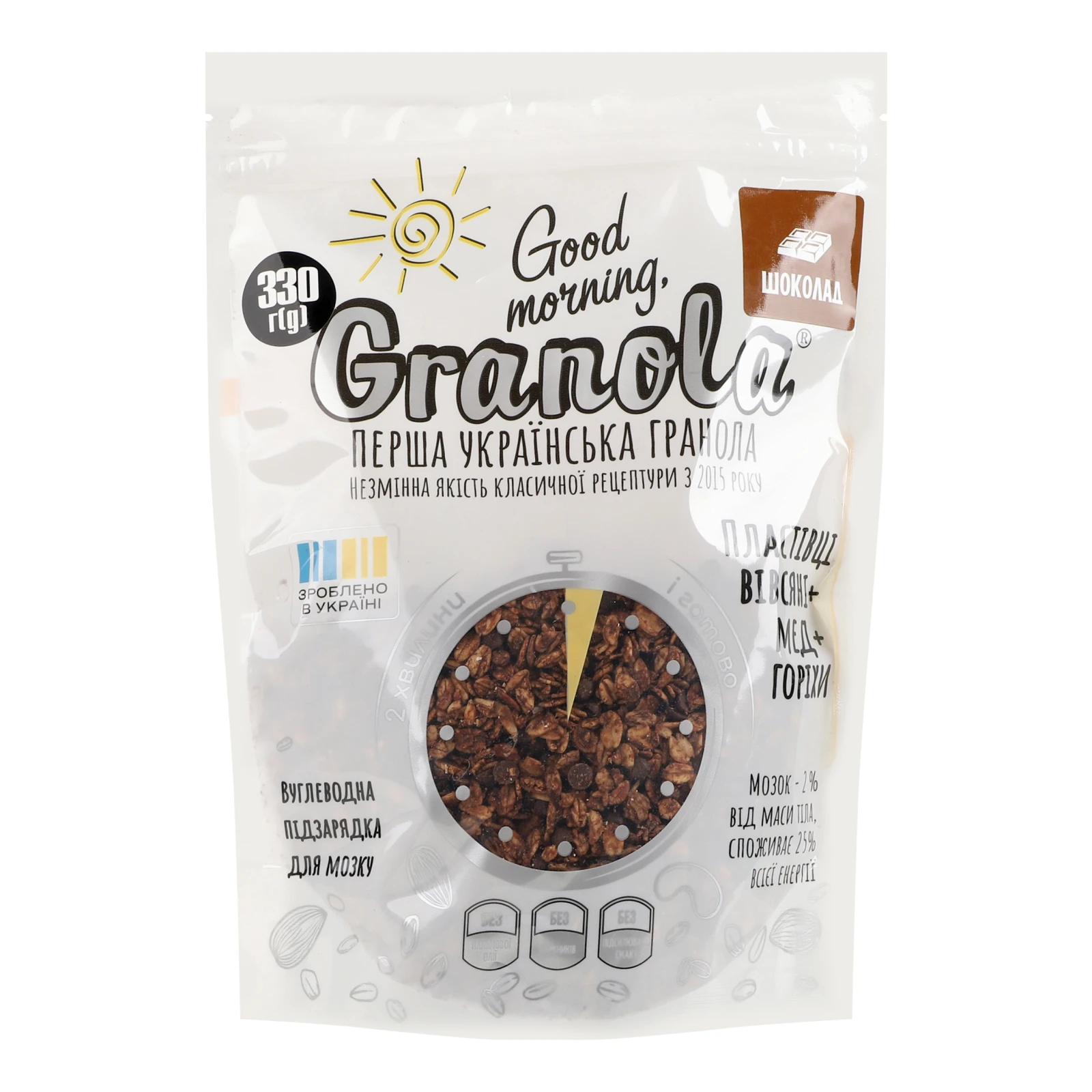 Гранола Good morning, Granola Шоколад 330г Фото навігації №:1