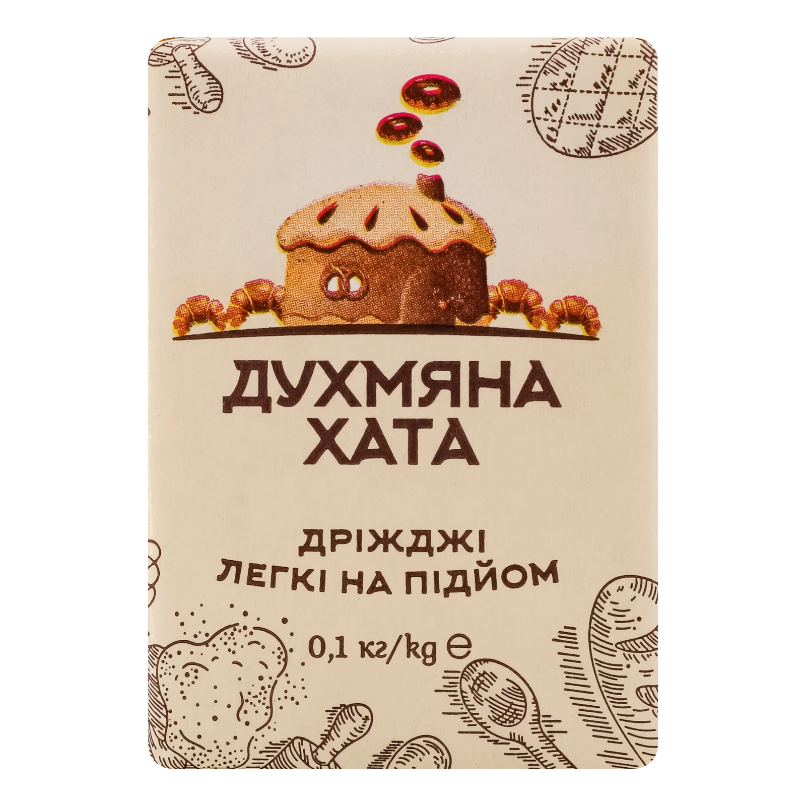 Дріжджі Духмяна Хата 100г пресовані Фото №:1