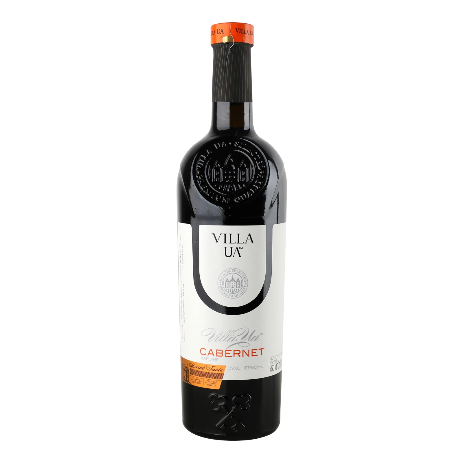 Вино Villa UA Cabernet червоне сухе 9.5-14% 0.75л Фото №:1