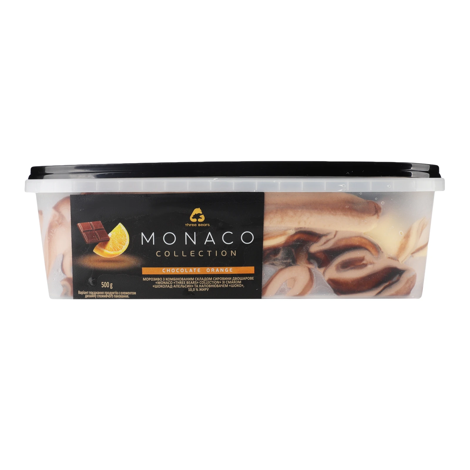 Морозиво Three bears Monaco Шоколад-Апельсин 10% 500г Фото №:2