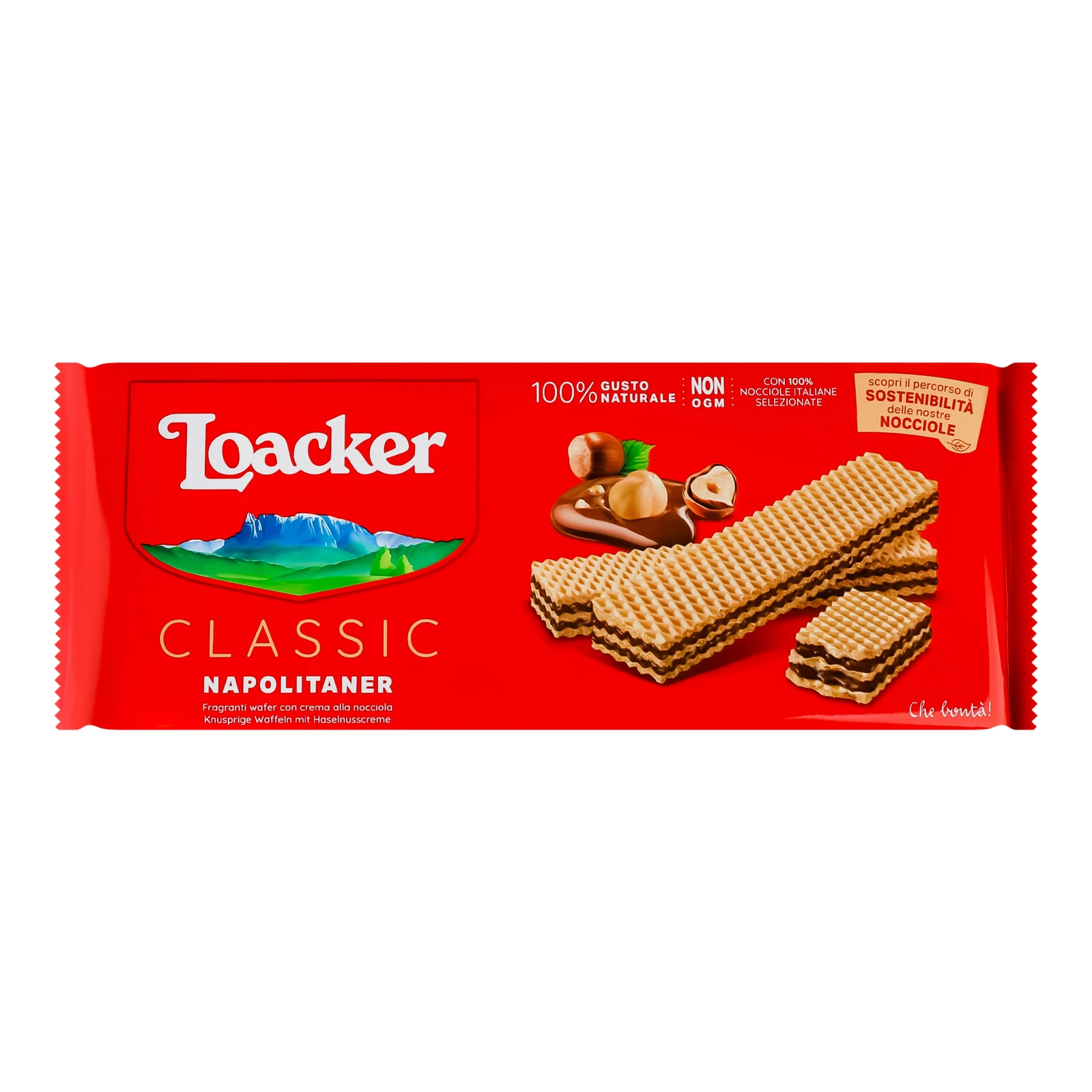 Вафлі Loacker Classic Napolitaner з горіховою начинкою 175г Фото №:1