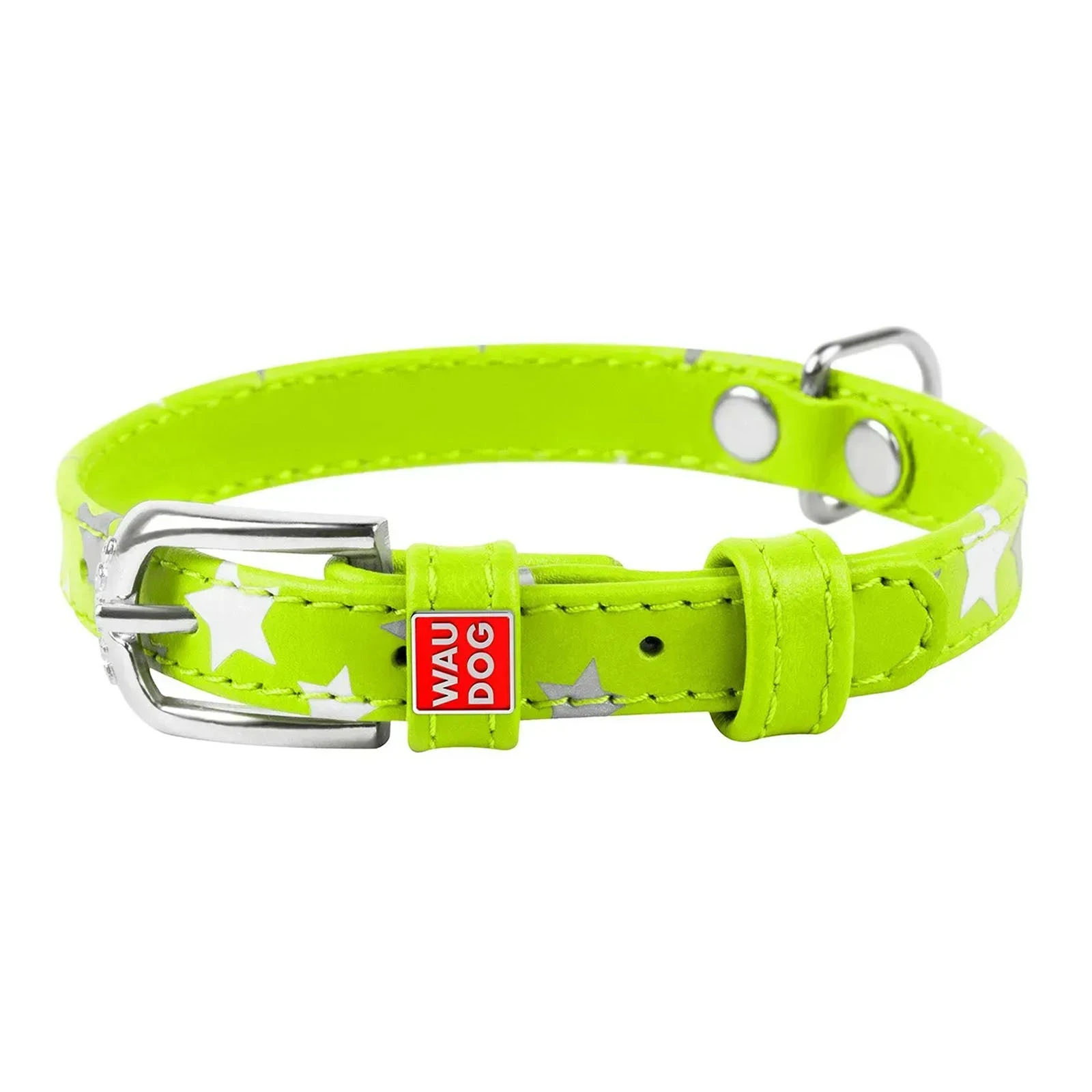& Нашийник CoLLaR Glamour з візерун Зірочка салатовий 15мм 27-36см Фото навігації №:1
