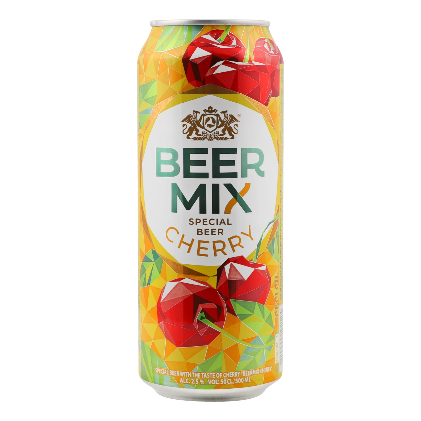 Пиво Оболонь BeerMix спеціальне пастеризоване зі смаком Вишні 2.5% 0.5л Фото №:2