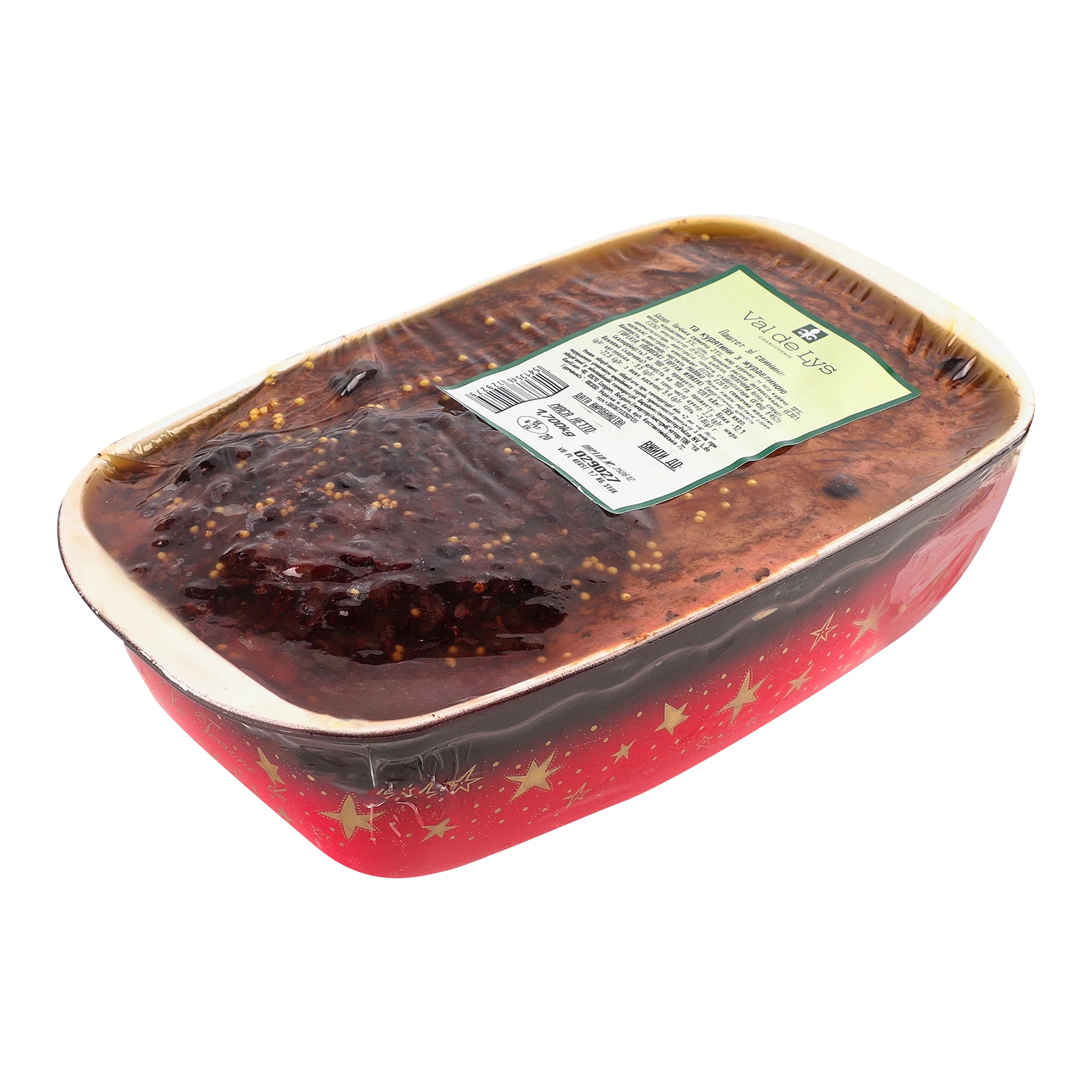 Паштет Val de ly зі свинини та курятини з журавлиною Фото №:2