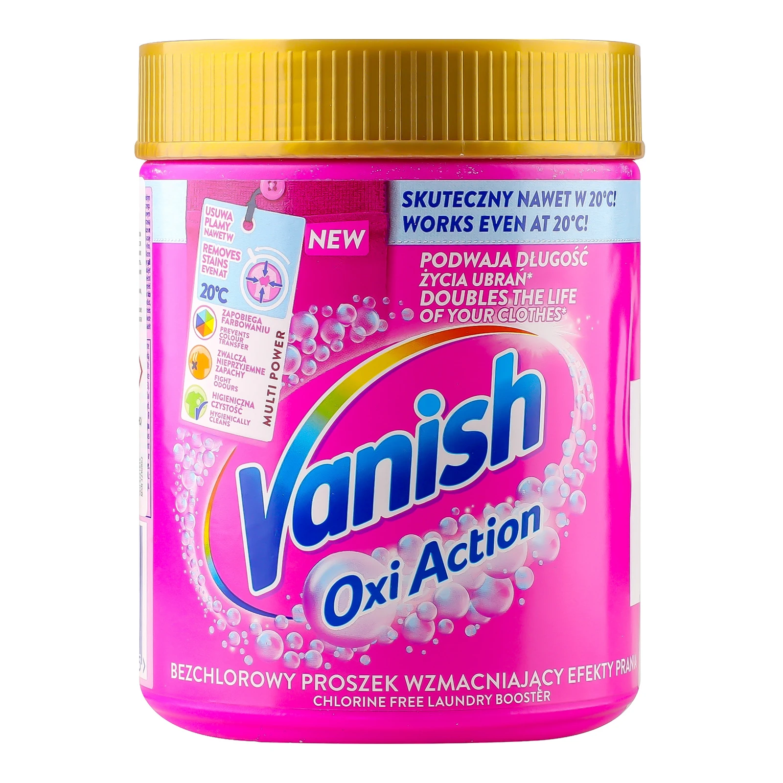 Засіб для видалення плям Vanish Oxi Action для тканин порошкоподібний 470г Фото №:1