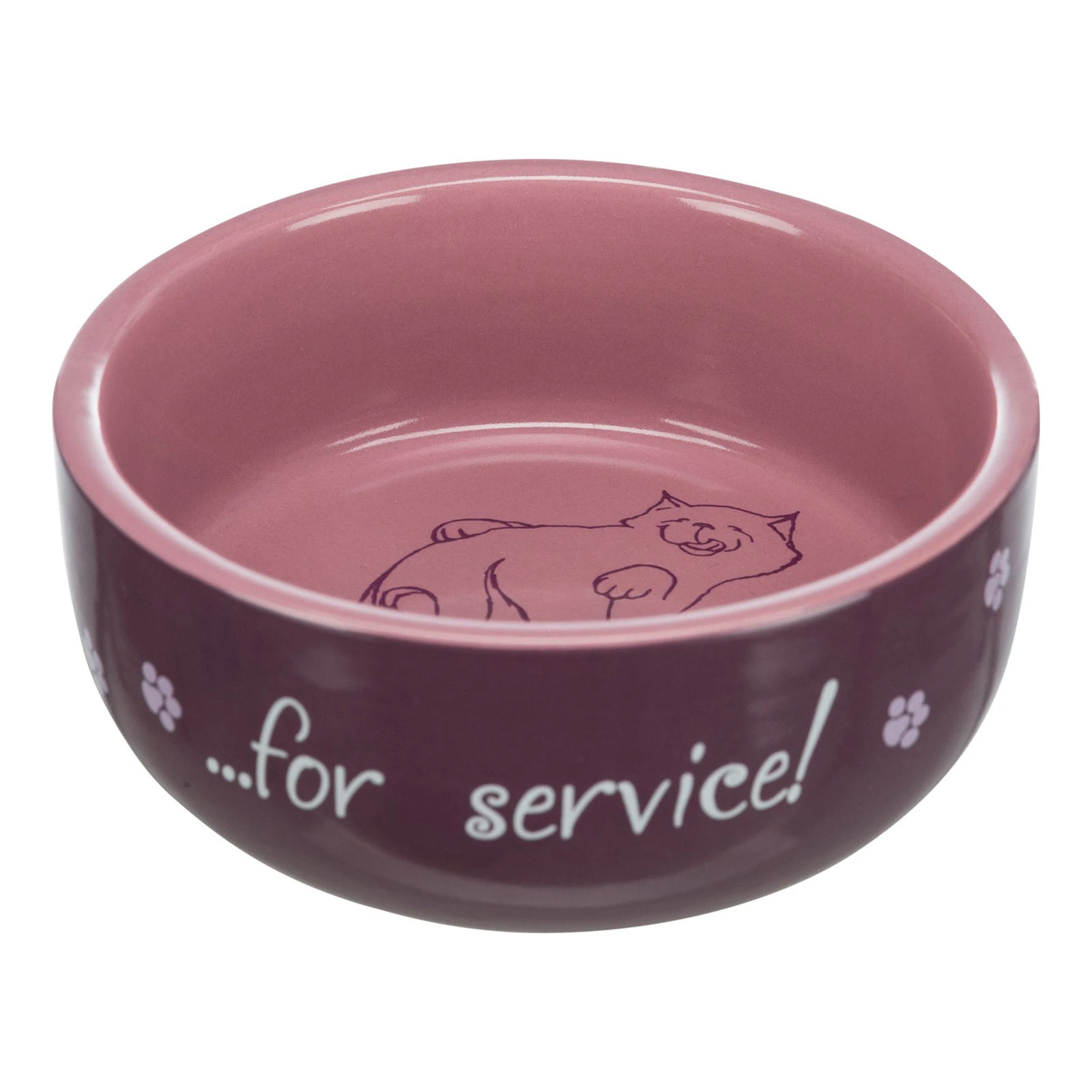Миска для котів Trixie Thanks for Service керамічна 300мл 11см TX-24793 Фото №:1