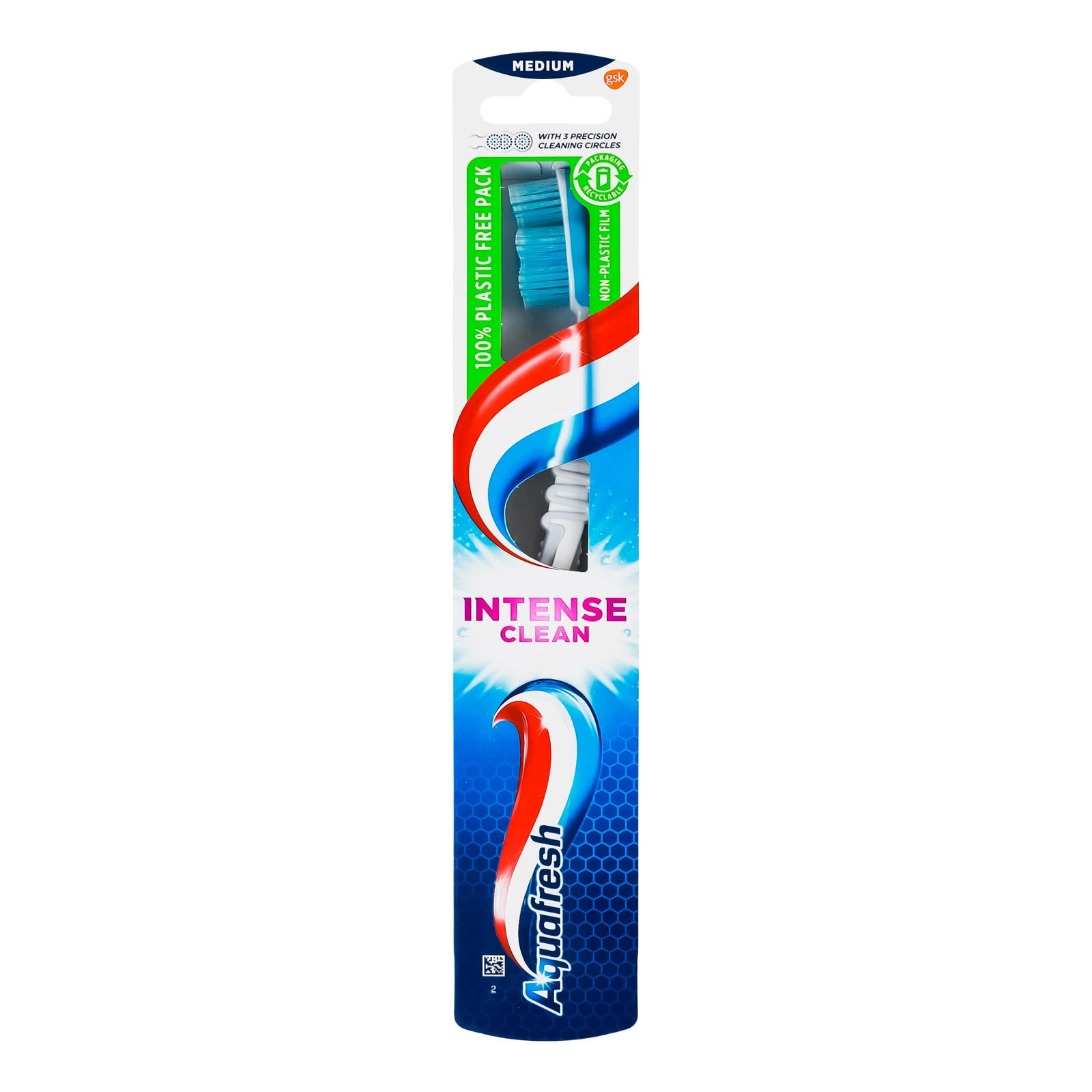 Щітка зубна Aquafresh Intense clean medium 1шт Фото №:1