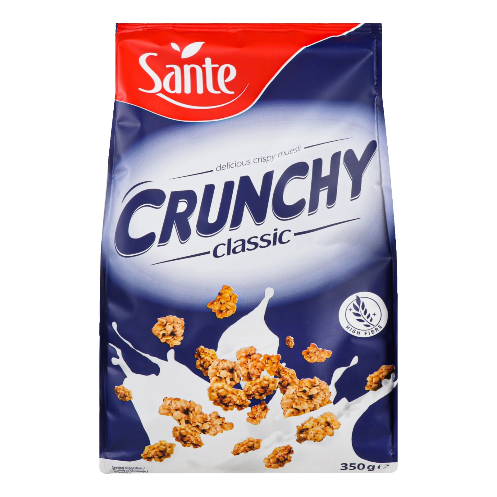 Сухий сніданок Sante Crunchy натуральні 350г Фото №:1
