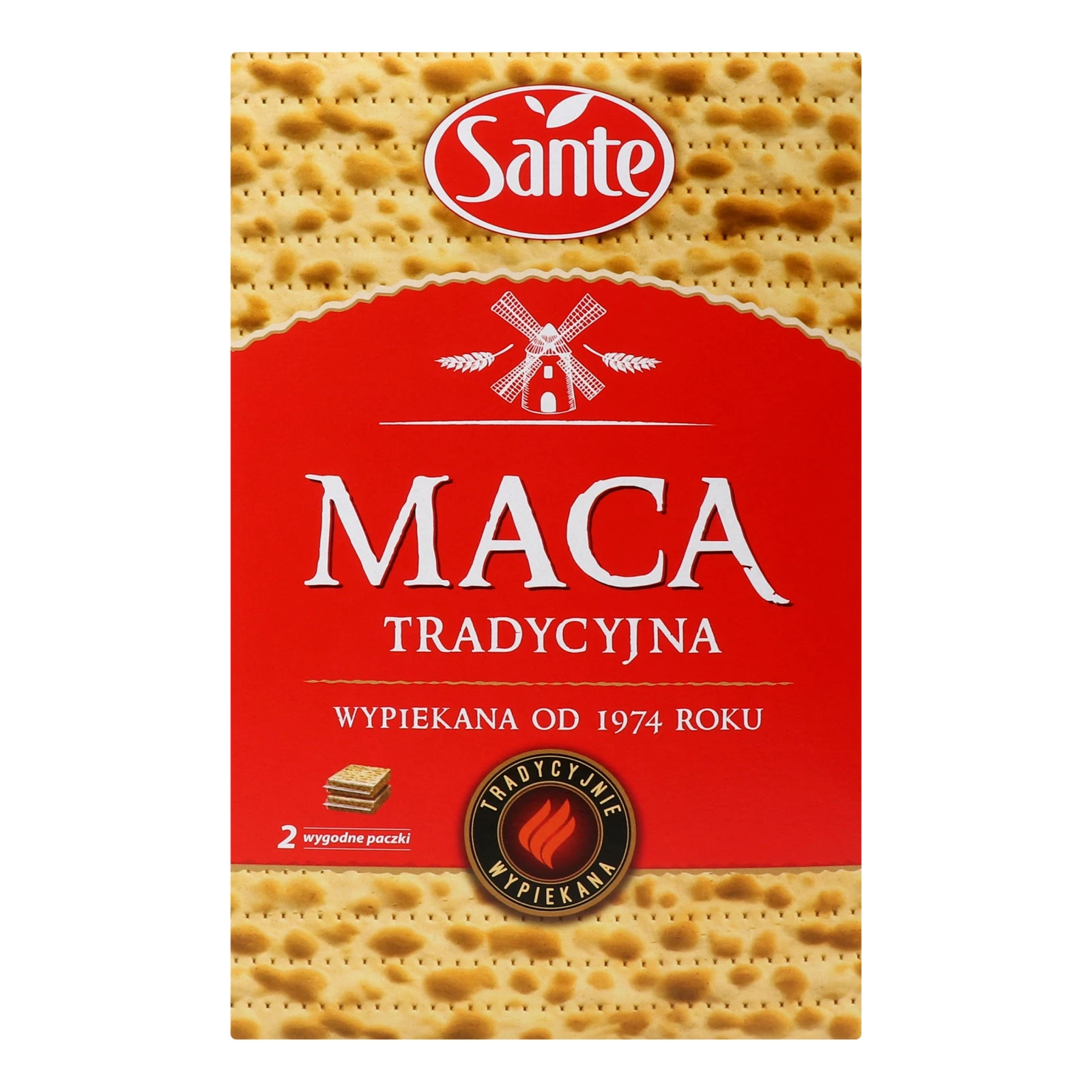 Маца Sante Традиційна пшенична 180г Фото №:1