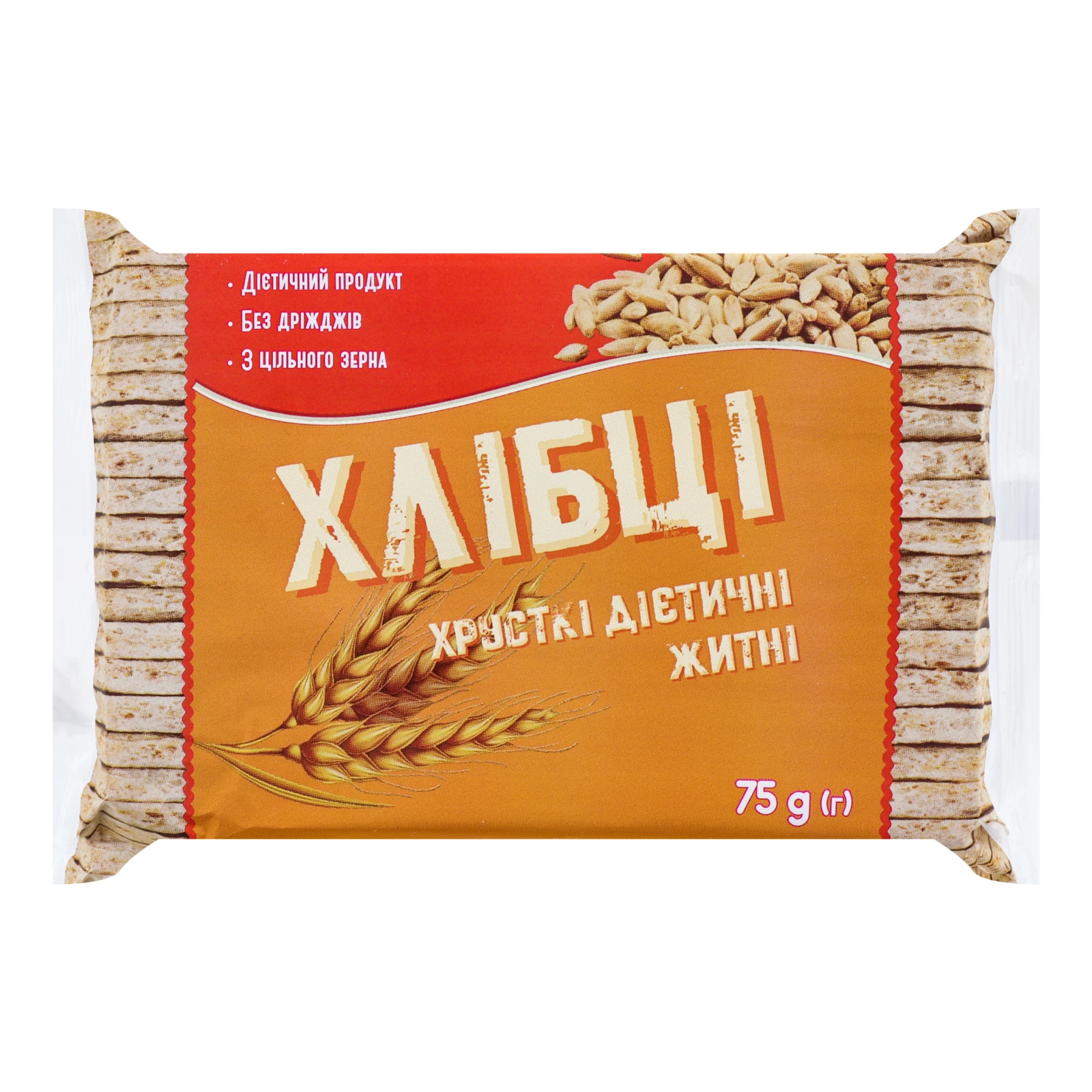 Хлібці Лавка здоров'я хрусткі дієтичні Житні 75г Фото №:1