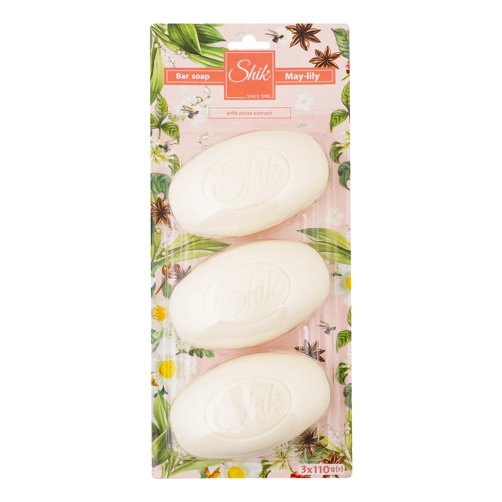 Мило Shik Квіти кохання тверде туалетне Конвалія 3х110г Фото №:1