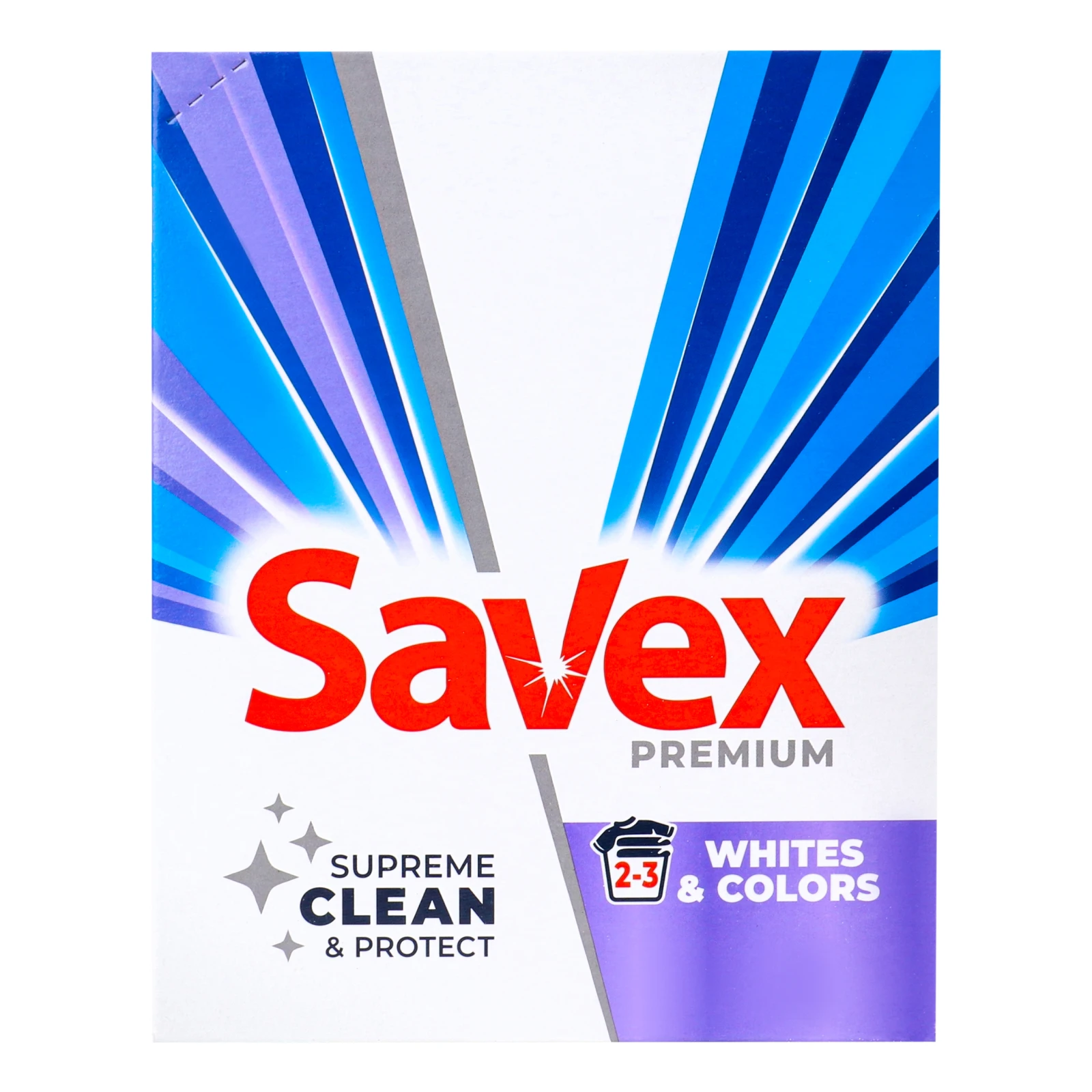 Порошок пральний Savex Premium Whites&Colors для автоматичного прання білих і кольорових тканин 300г Фото №:1