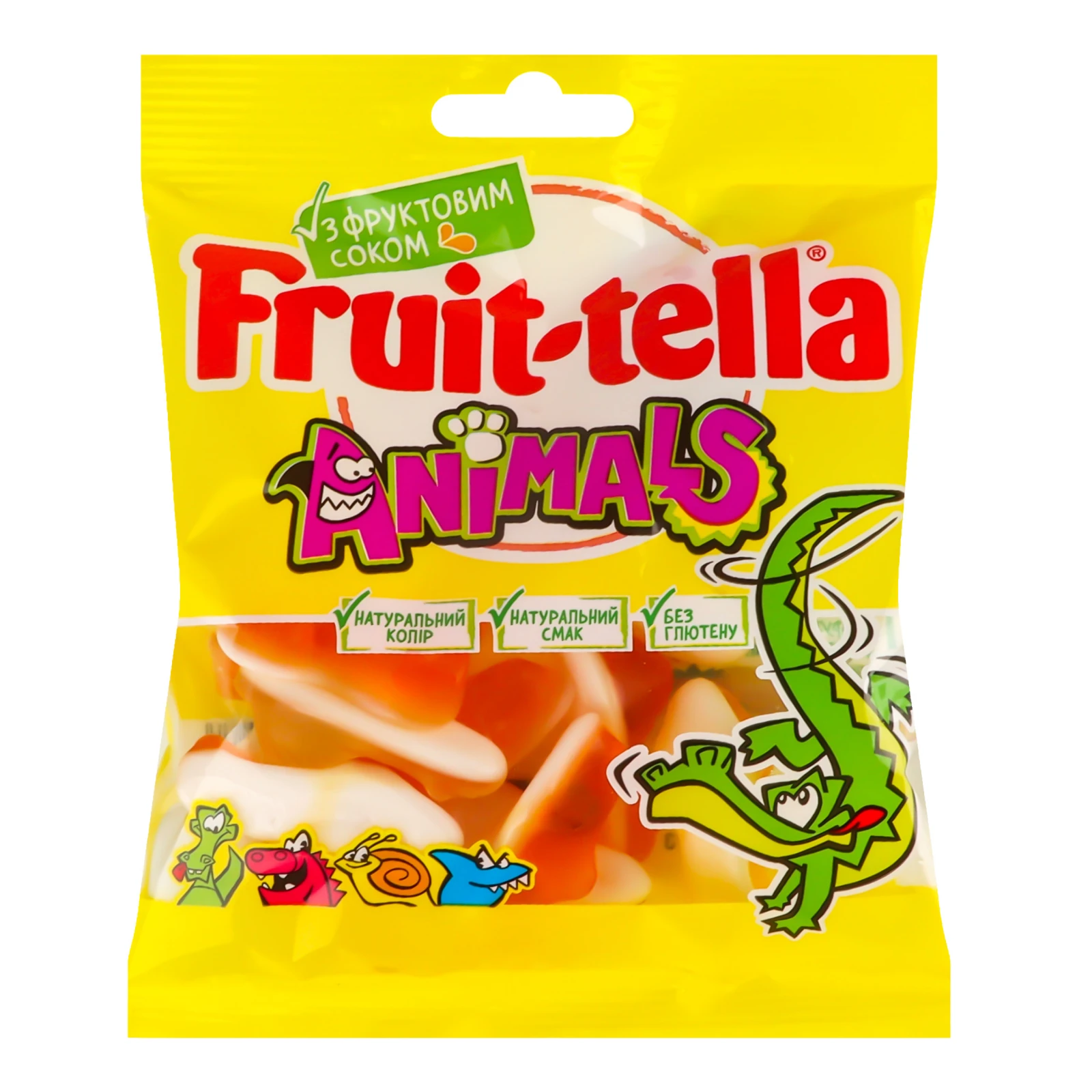 Мармелад Fruit-tella Animals жувальний 90г Фото №:1