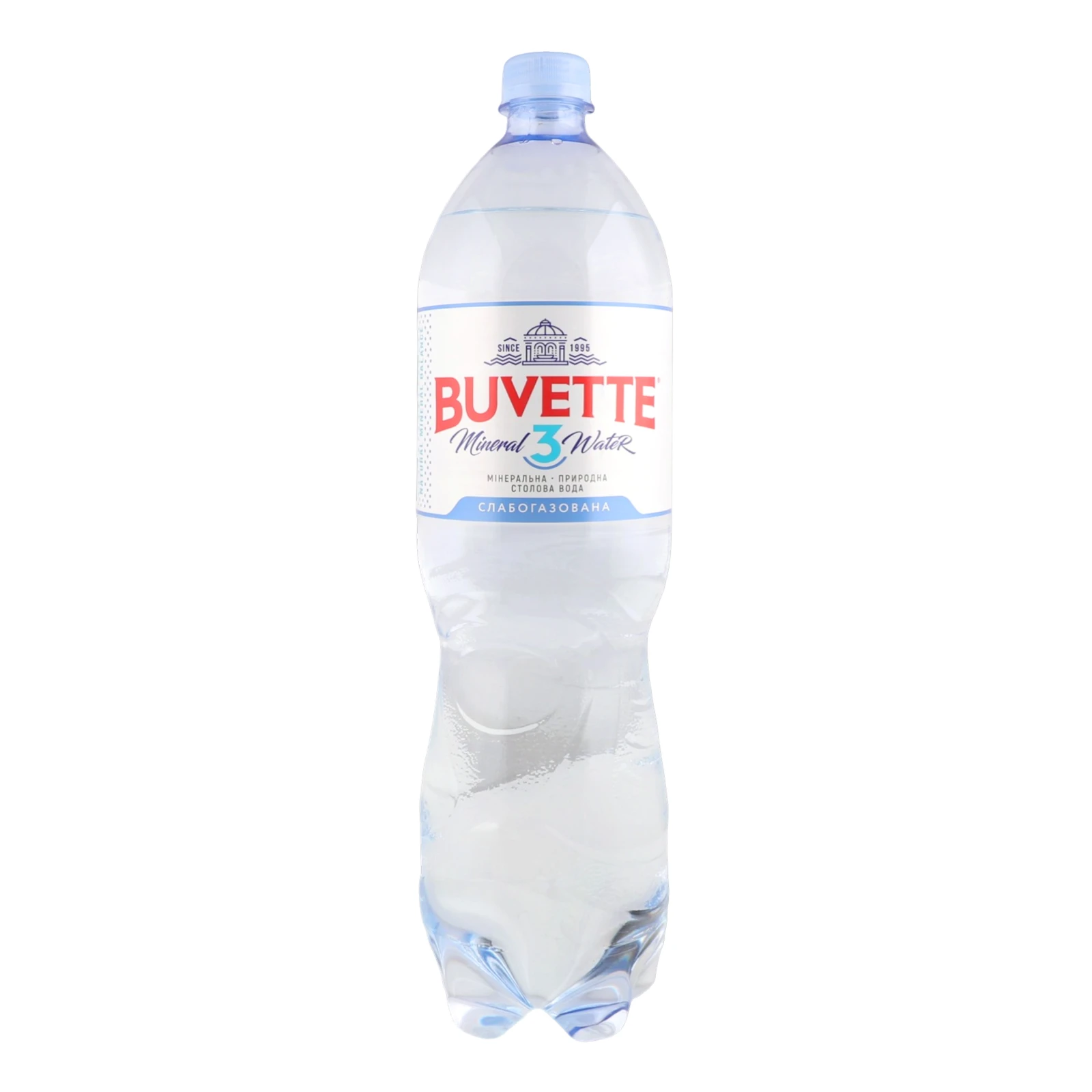 Вода мінеральна Buvette №3 природна столова слабогазована 1.5л Фото №:1