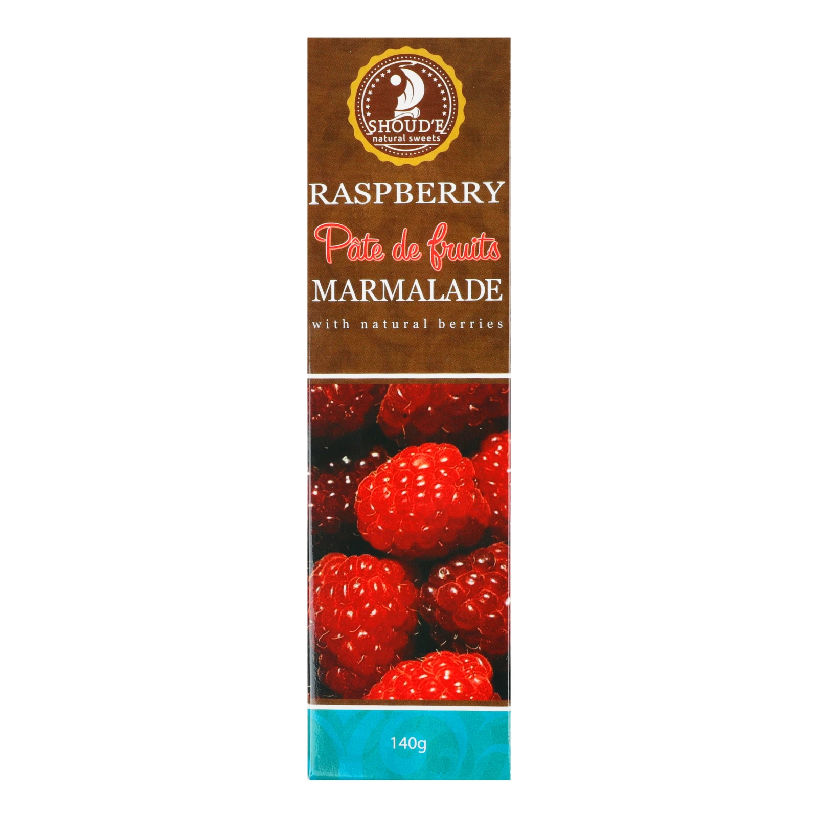 Мармелад Shoud'e Pate de Fruits Raspberry 140г Фото №:1