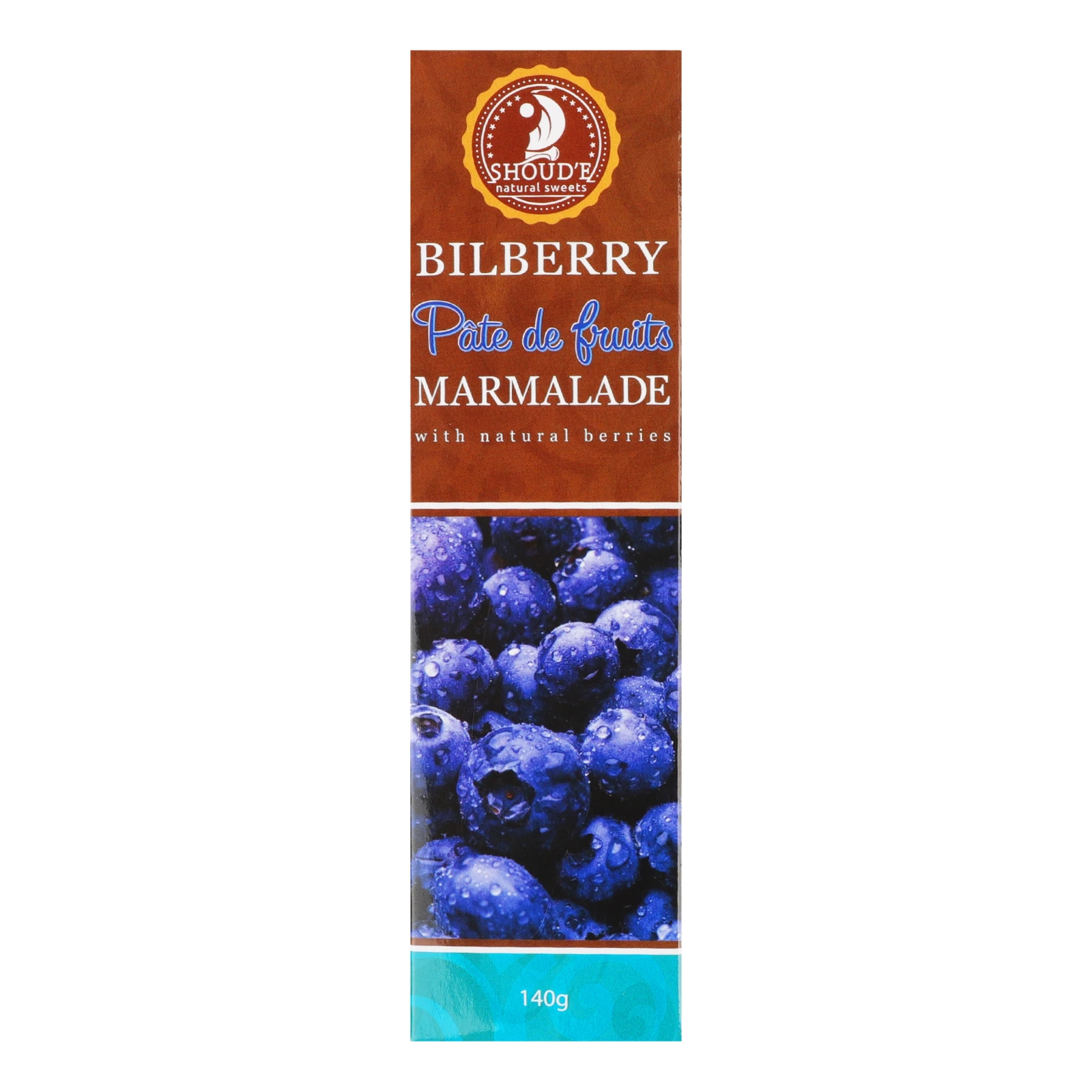 Мармелад Shoud'e Pate de Fruits Bilberry 140г Фото №:1