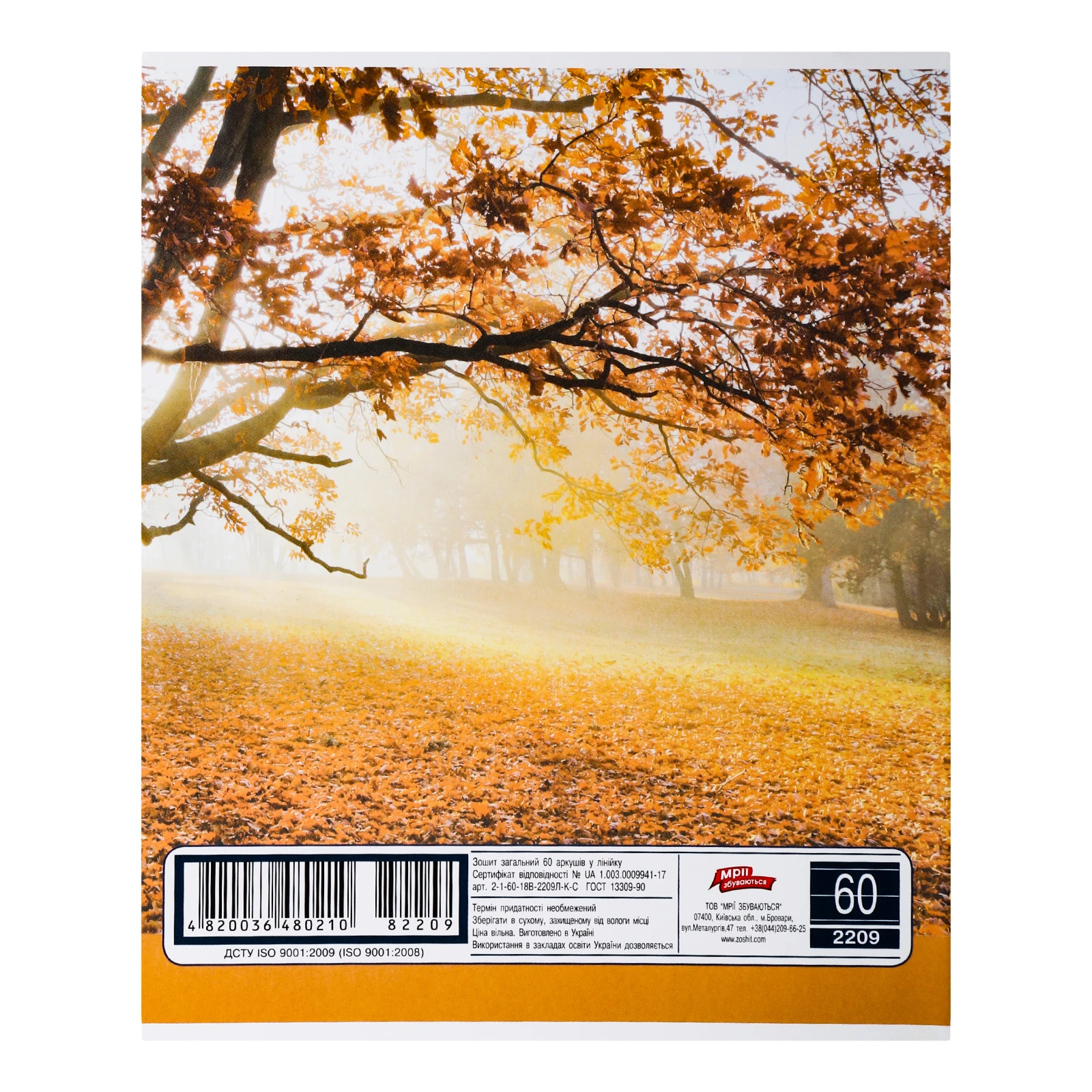 Зошит Мрії збуваються №2-1-60-18В-2209Л-К-С загальний в лінію 60 аркушів 1шт Фото №:2