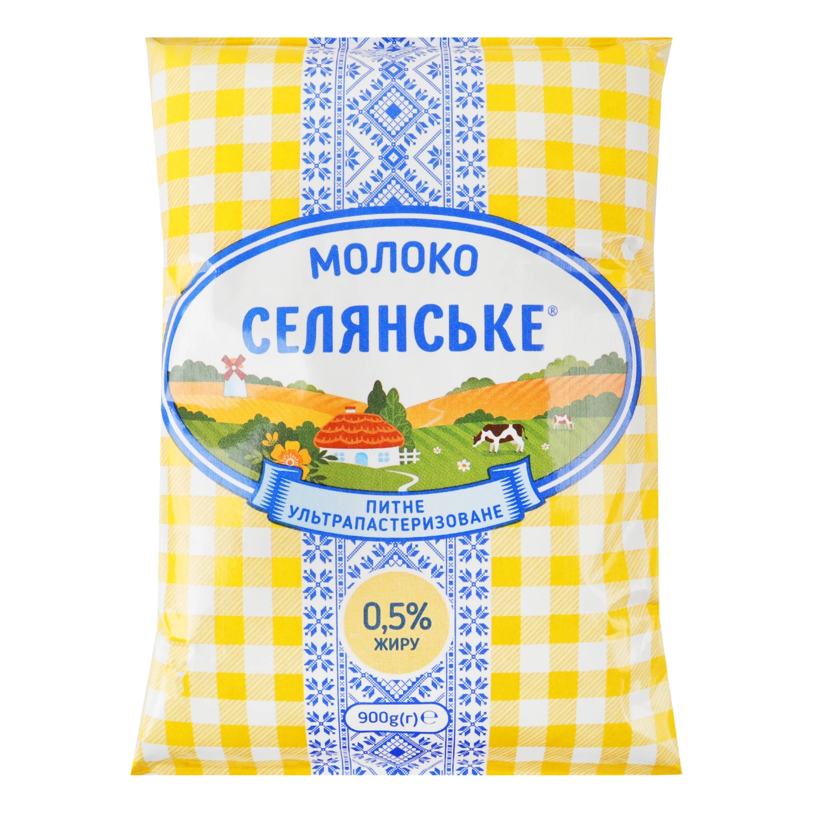 Молоко Селянське ультрапастеризоване 0.5% 900г Фото №:1