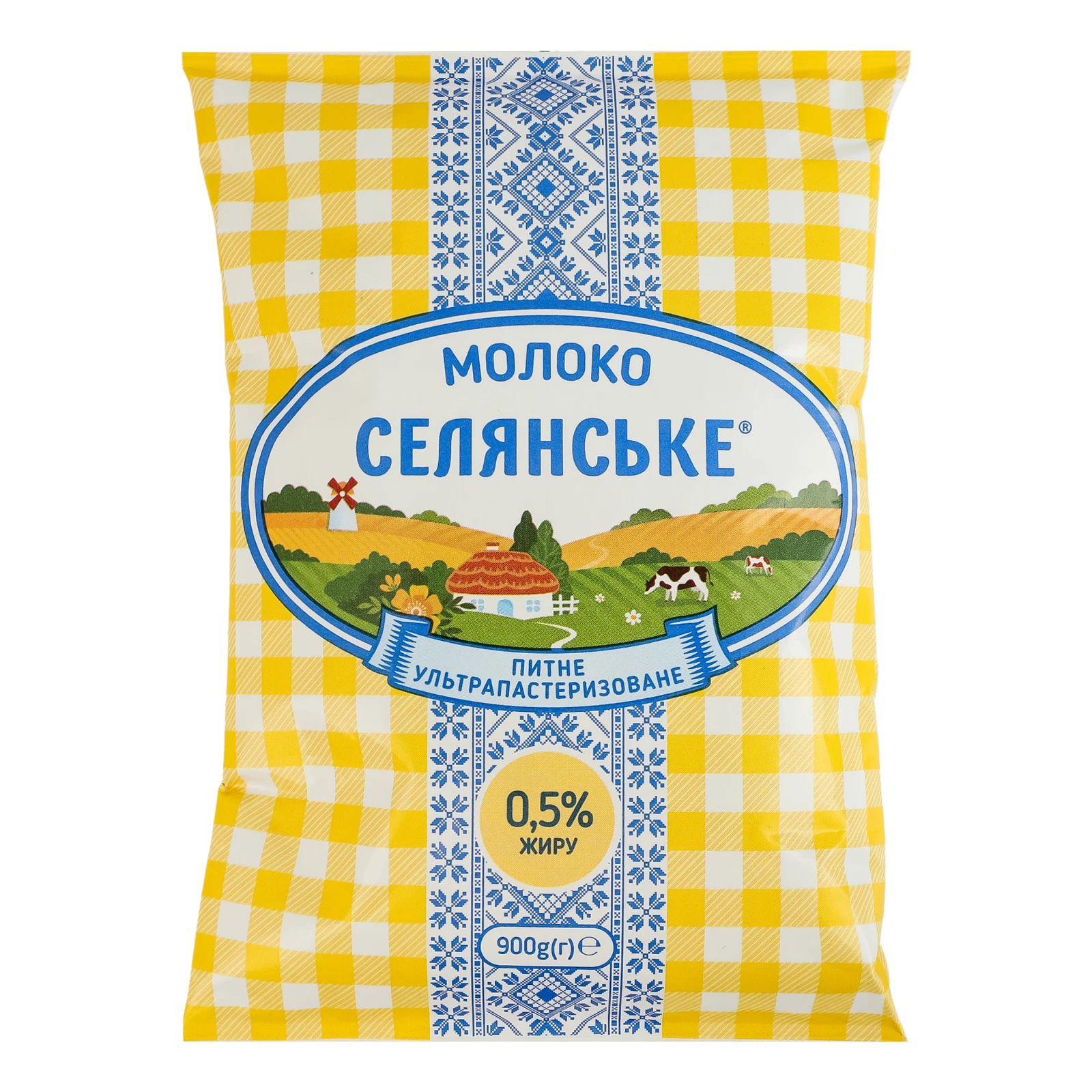 Молоко Селянське ультрапастеризоване 0.5% 900г Фото №:1