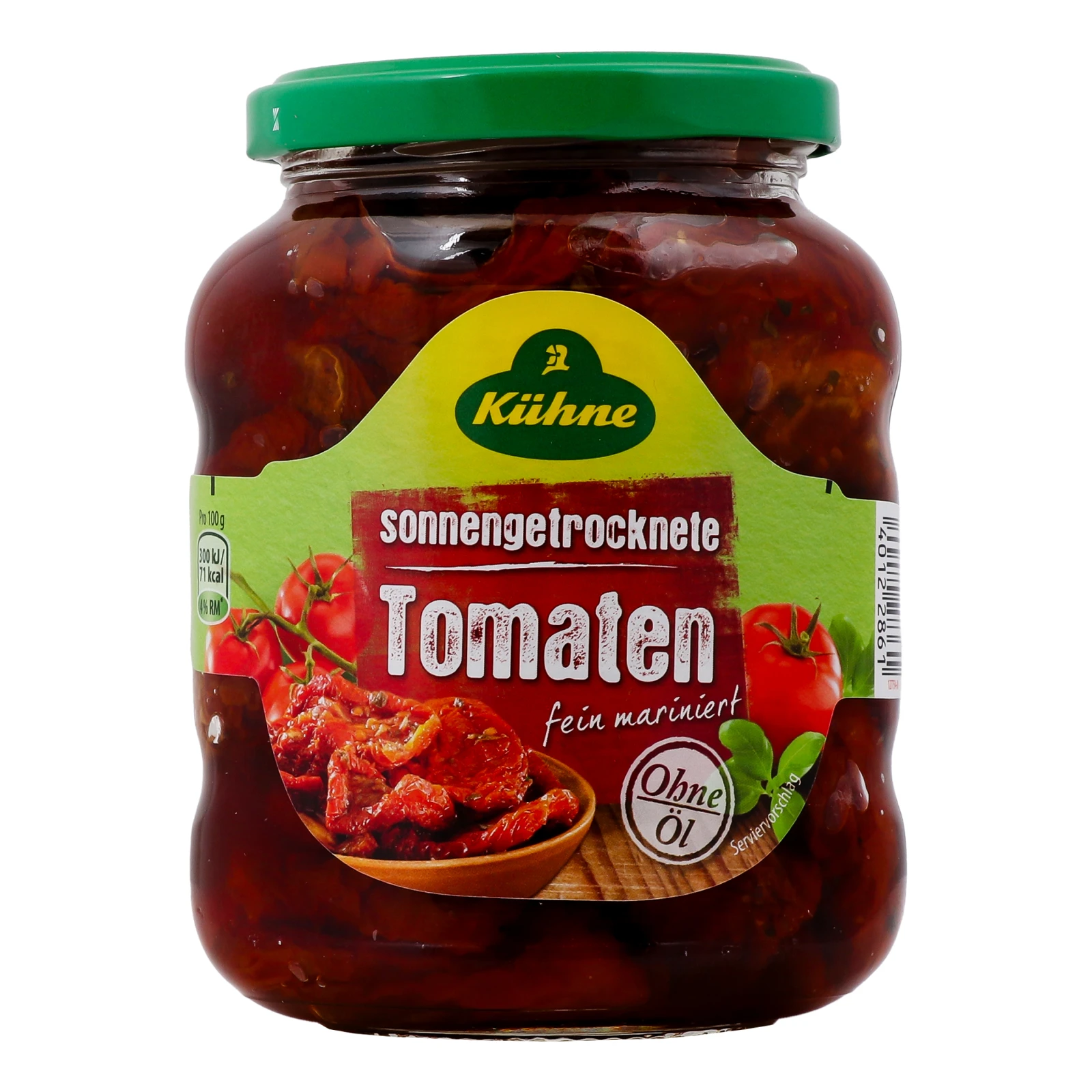 Томати Kuhne в'ялені без олії з додаванням оцту 340г Фото №:1