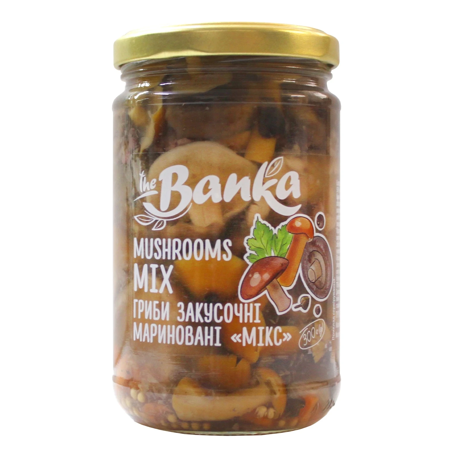 Гриби the Banka закусочні мариновані Мікс 300г Фото №:1