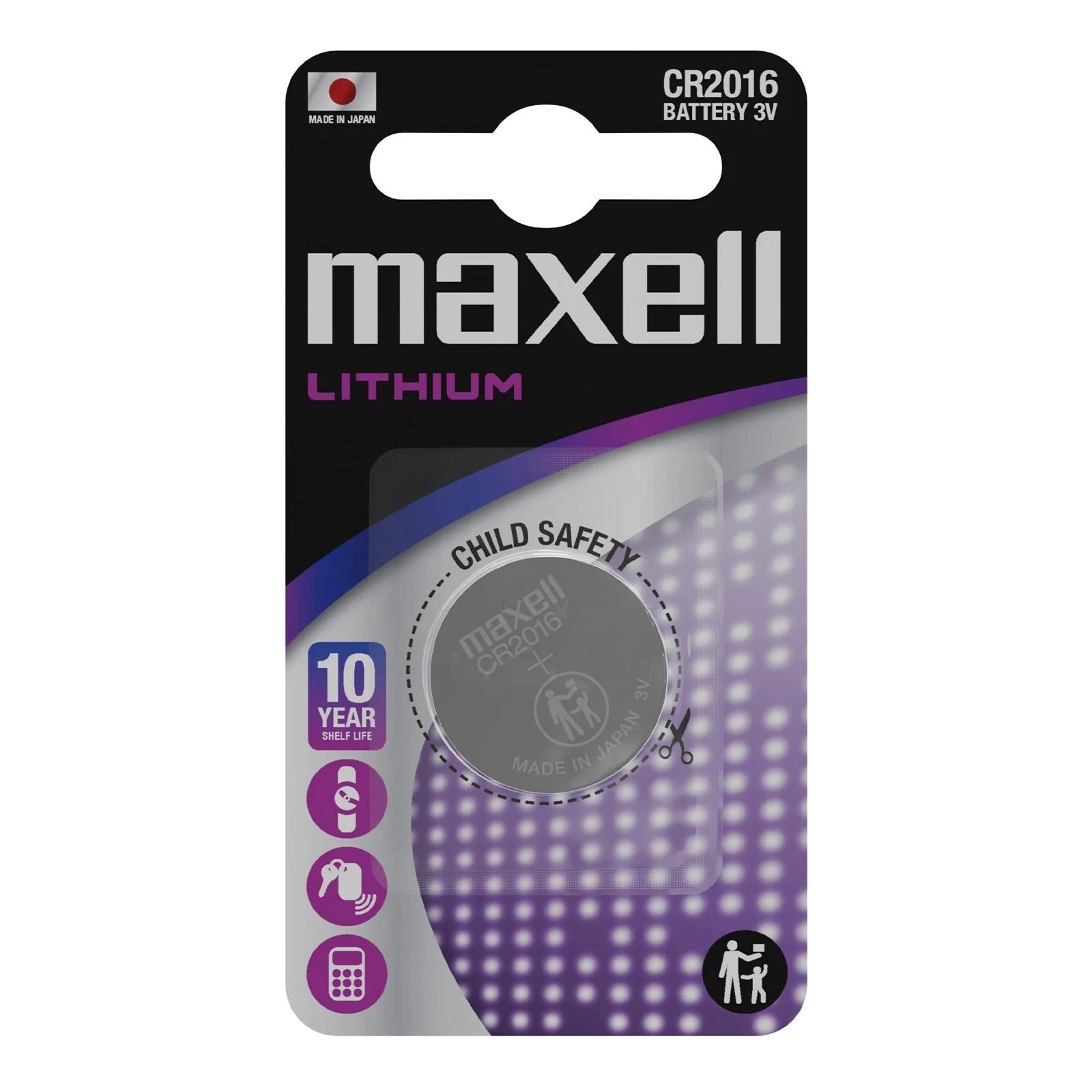 Батарейка Maxell літієва таблетка 3V CR2016 Фото №:1