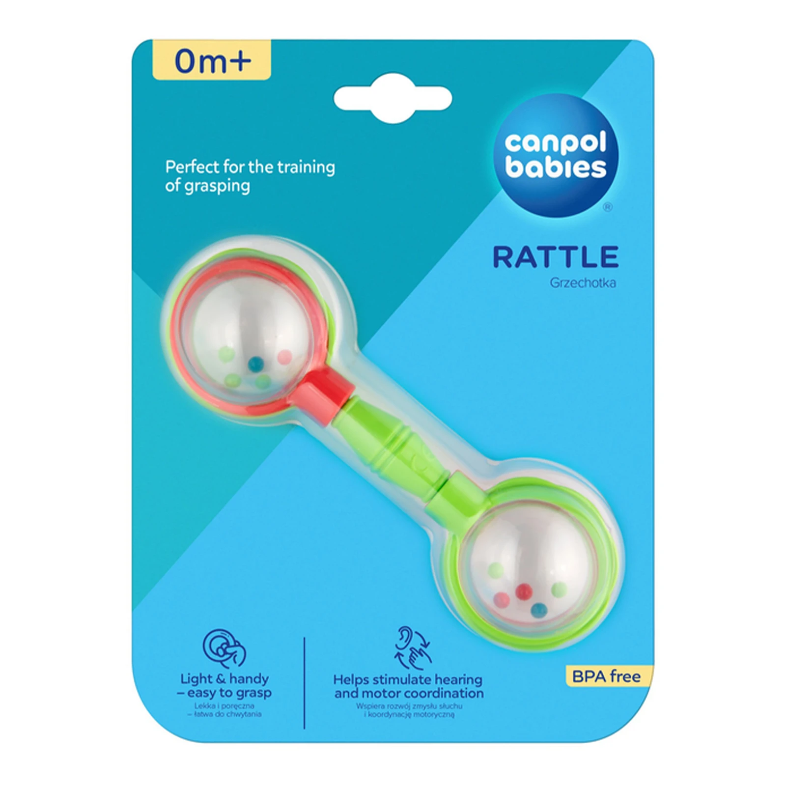 Брязкальце Canpol babies №2/606 рожеве для дітей від 0 місяців Фото №:1