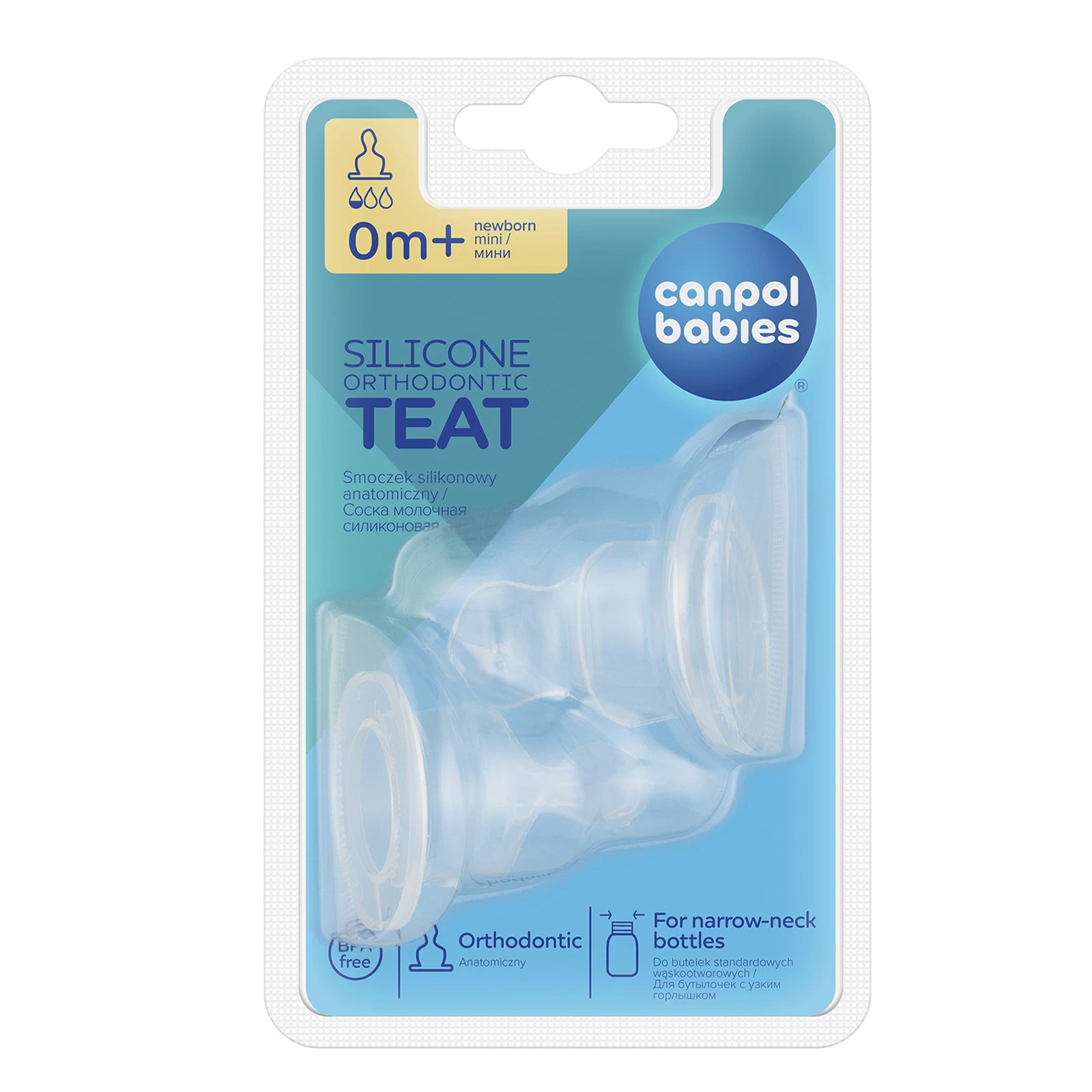 Соска Canpol babies mini кругла силікон 2шт 18/114