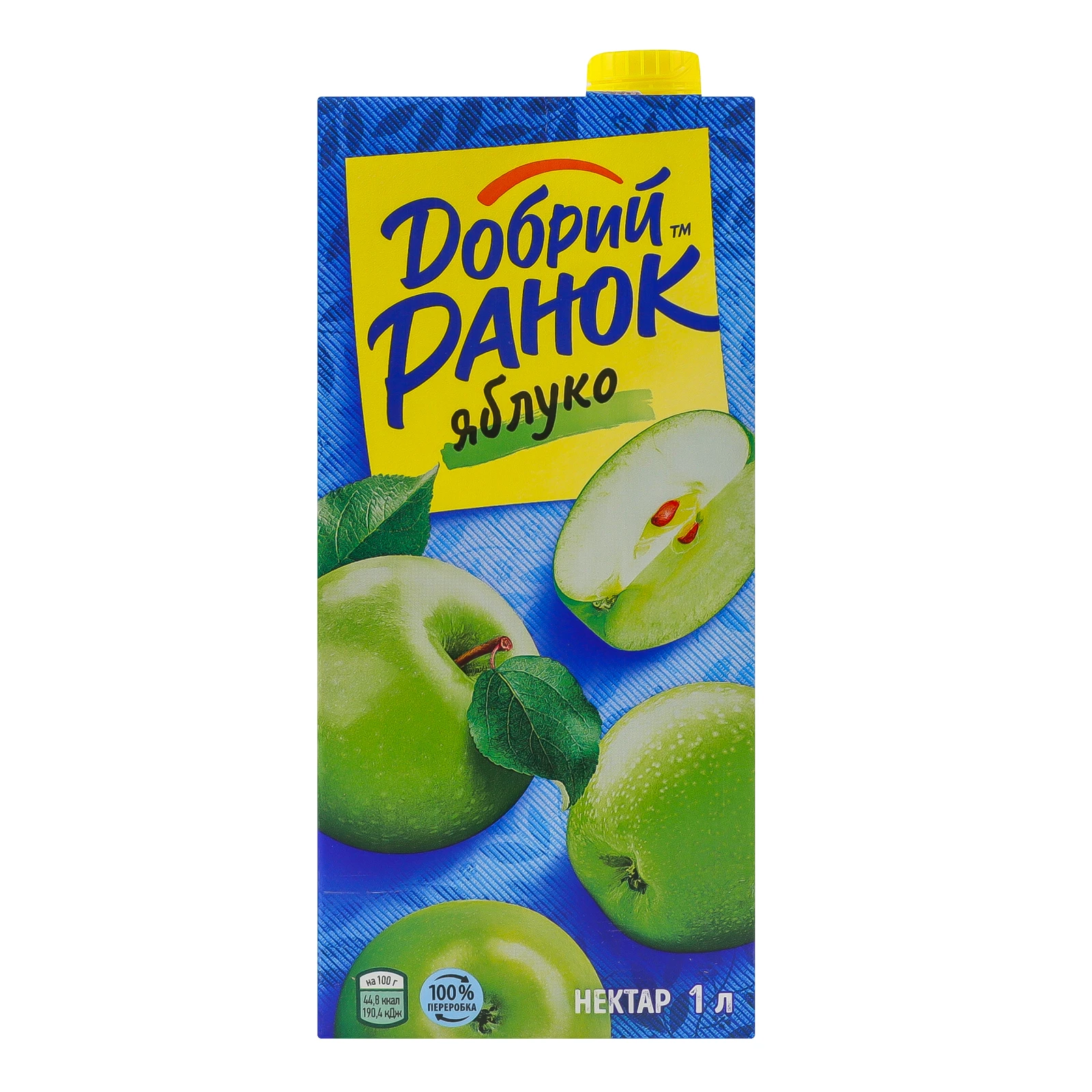 Нектар Добрий Ранок освітлений стерилізований Яблуко 1л Фото №:1