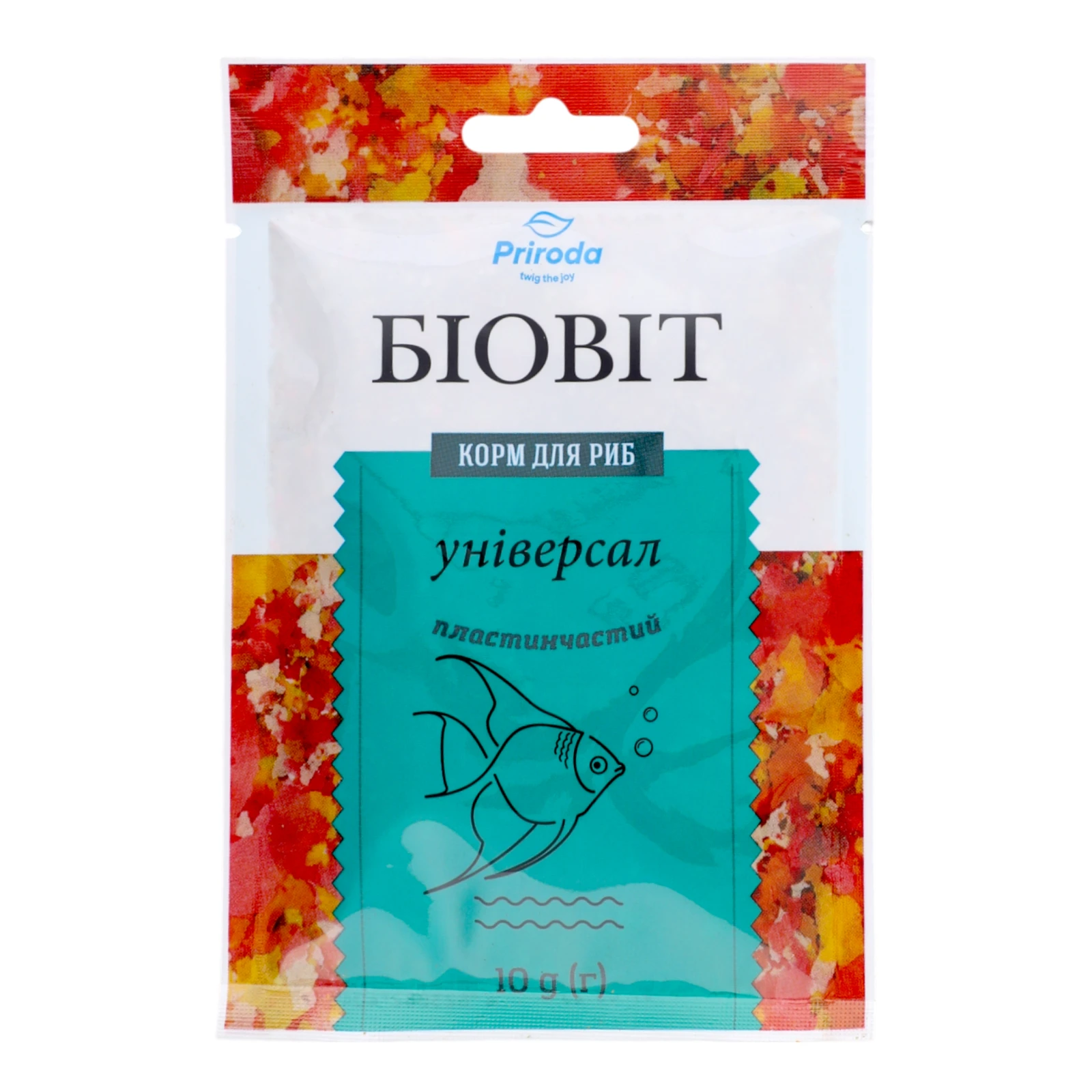 Корм для риб Природа Біовіт Універсал пластинчастий 10г Фото №:1