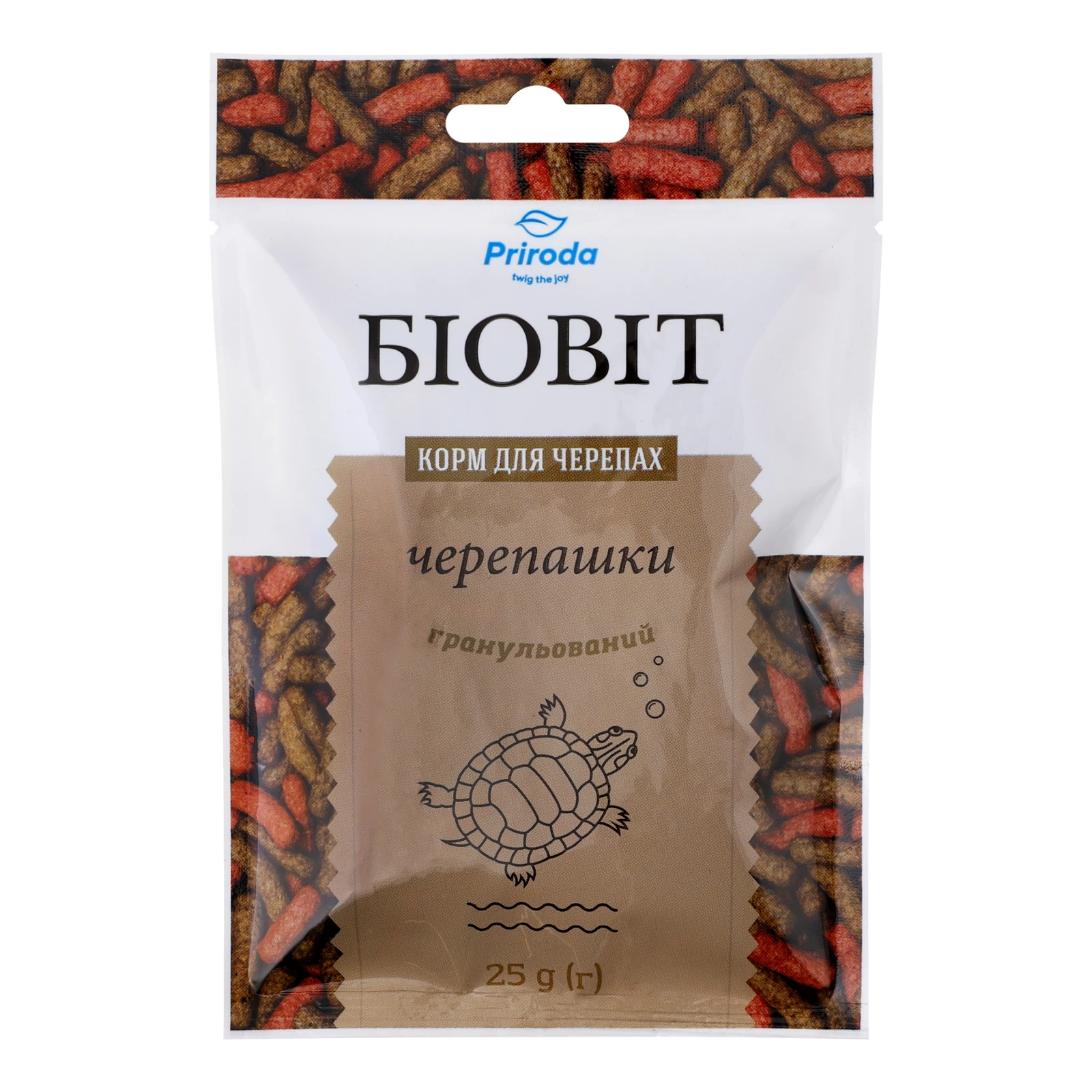 Корм Природа Біовіт Черепашки гранульований для черепах 10г Фото №:1