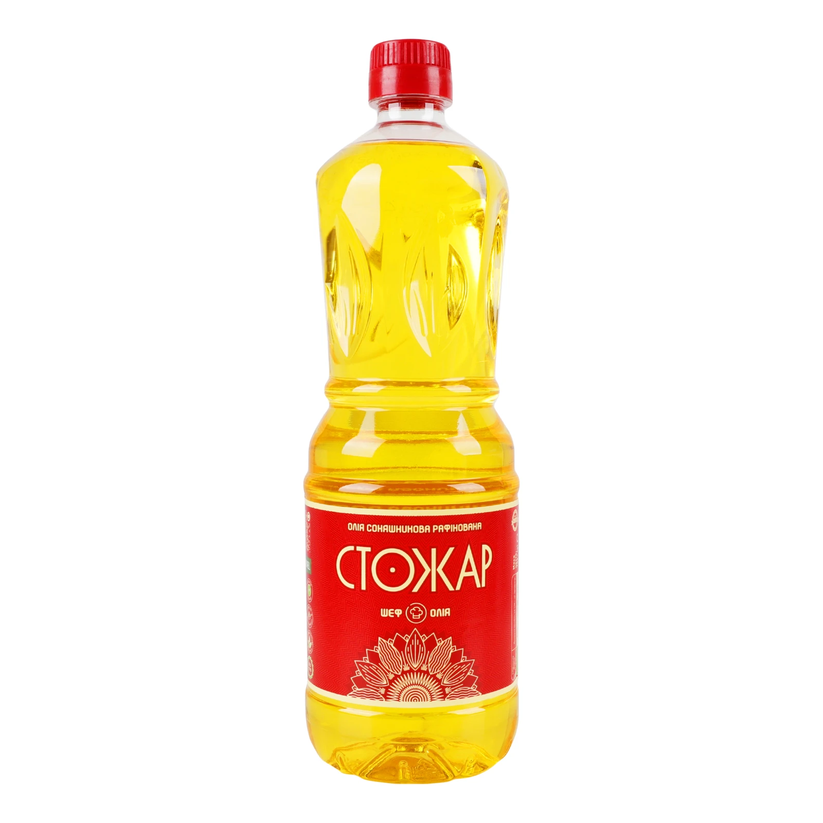 Олія соняшникова Стожар Шеф рафінована 0.85л Фото №:1