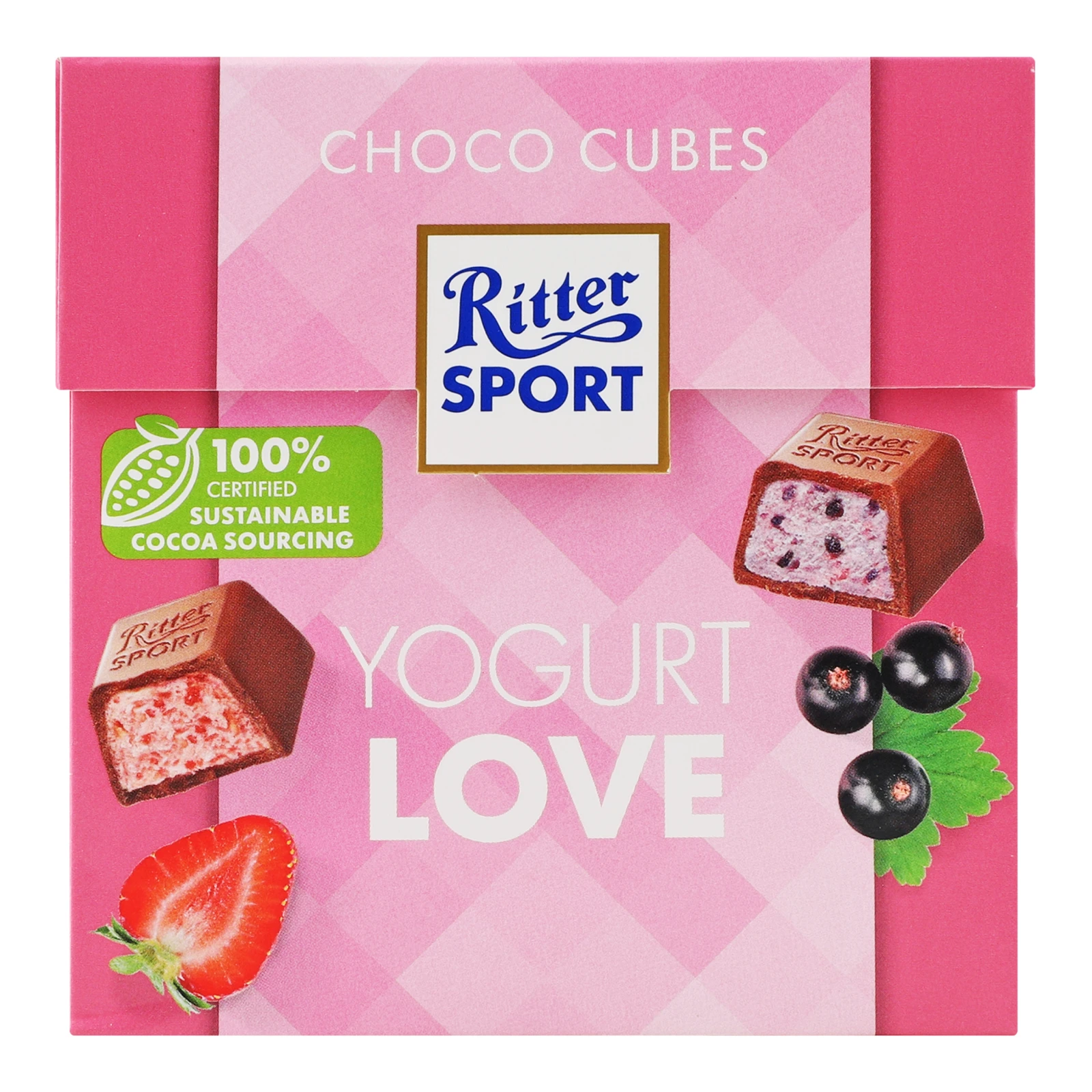 Шоколад Ritter Sport Шоколадні куби Yogurt love молочний 176г