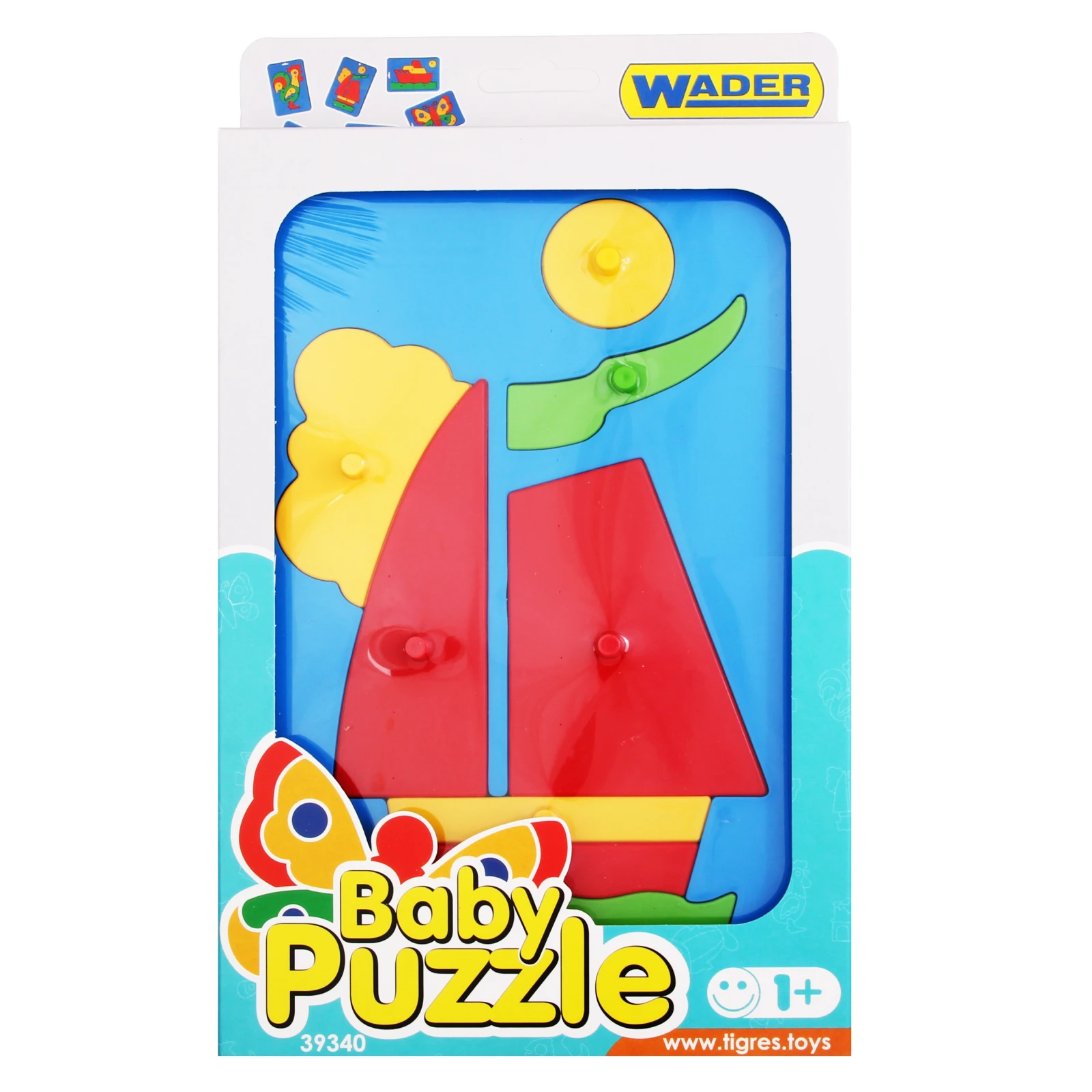 Іграшка Wader Baby Puzzle №39340 для дітей від 12 місяців Фото №:1
